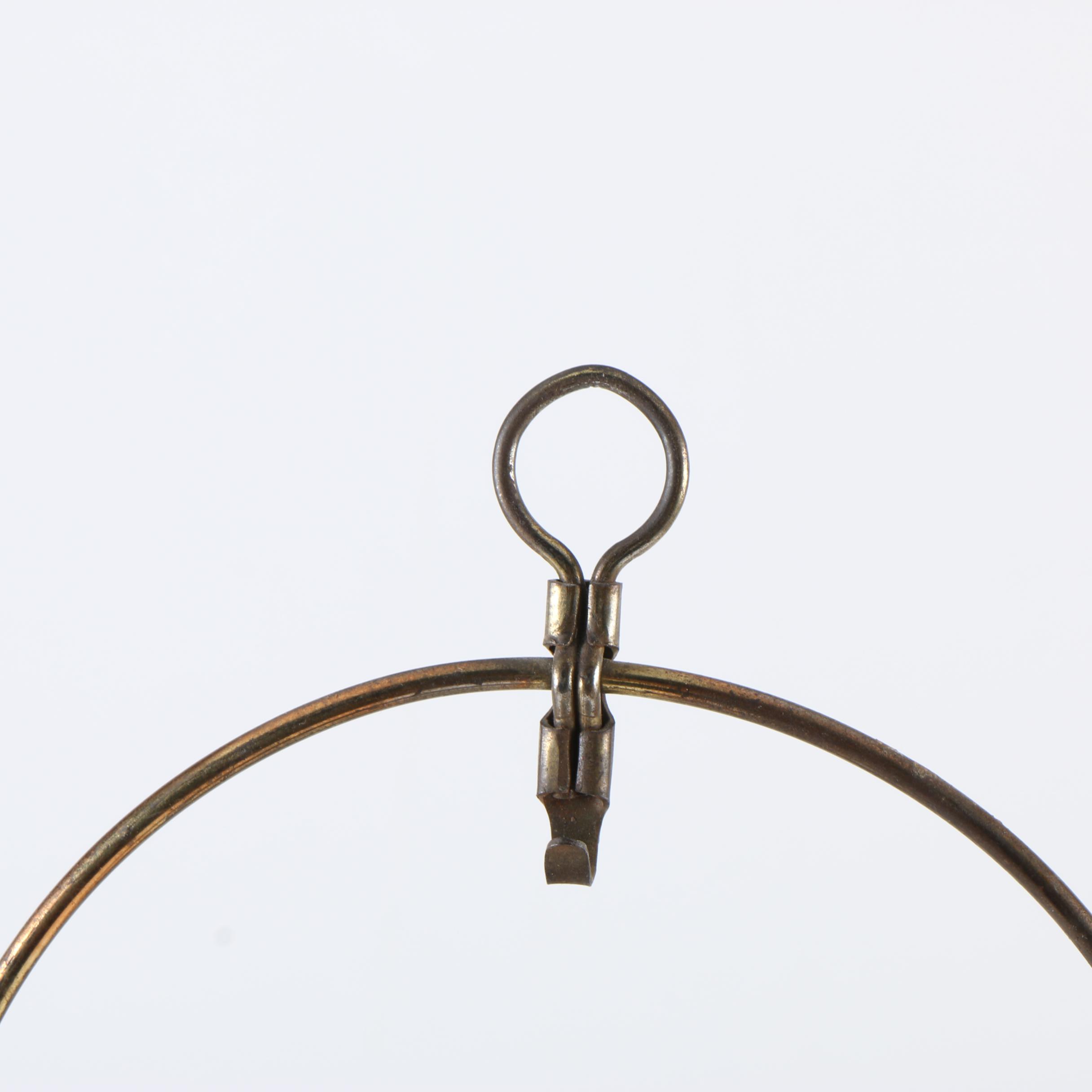 Antique Brass Hanging Oil Lamp