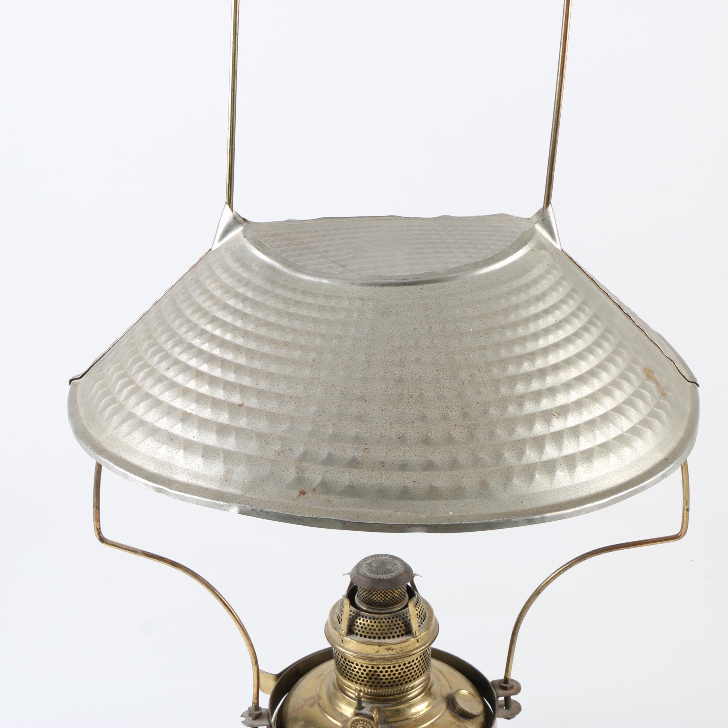 Antique Brass Hanging Oil Lamp