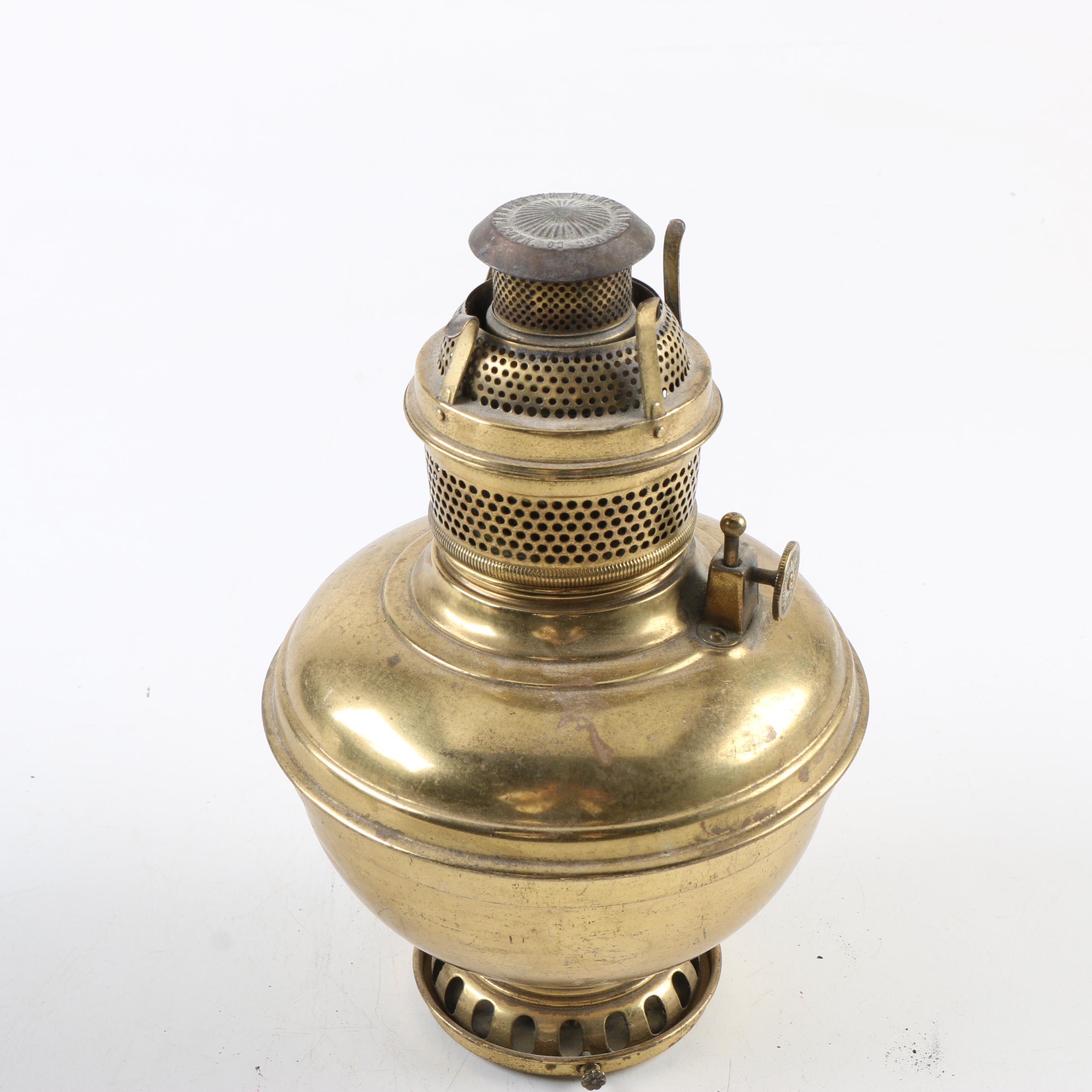 Antique Brass Hanging Oil Lamp