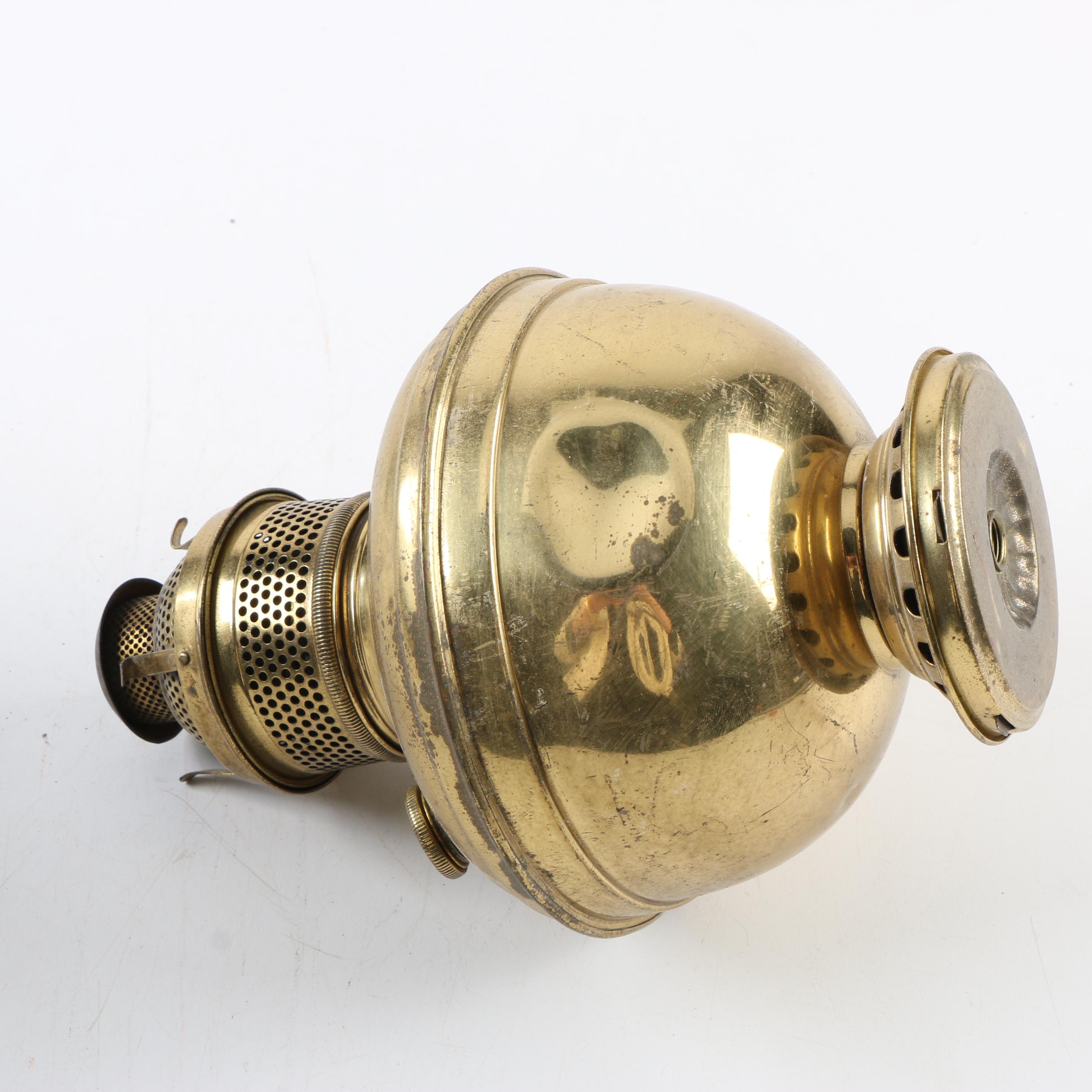 Antique Brass Hanging Oil Lamp