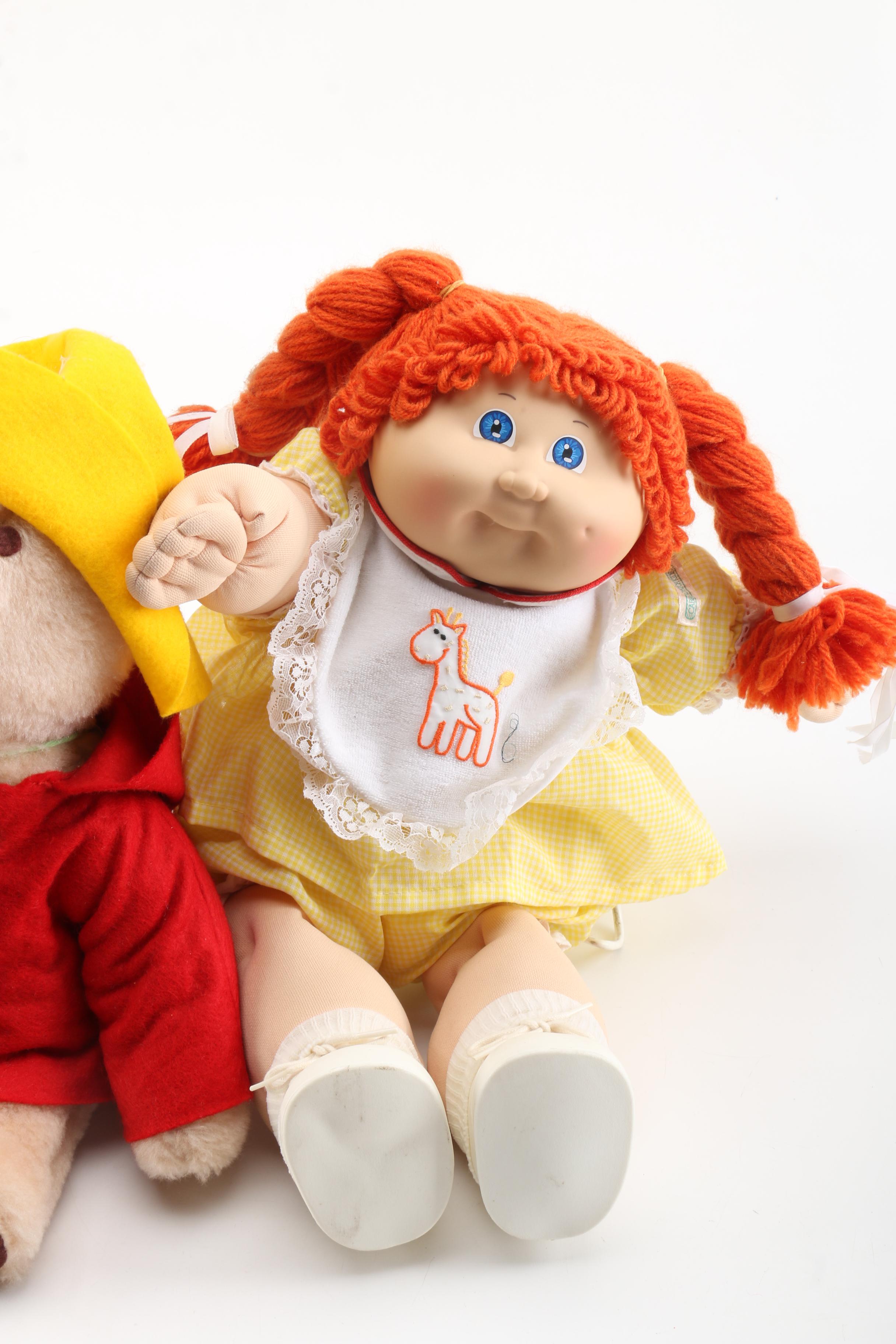 Vintage Cabbage Patch Kids Doll and Collectible Teddy Bears