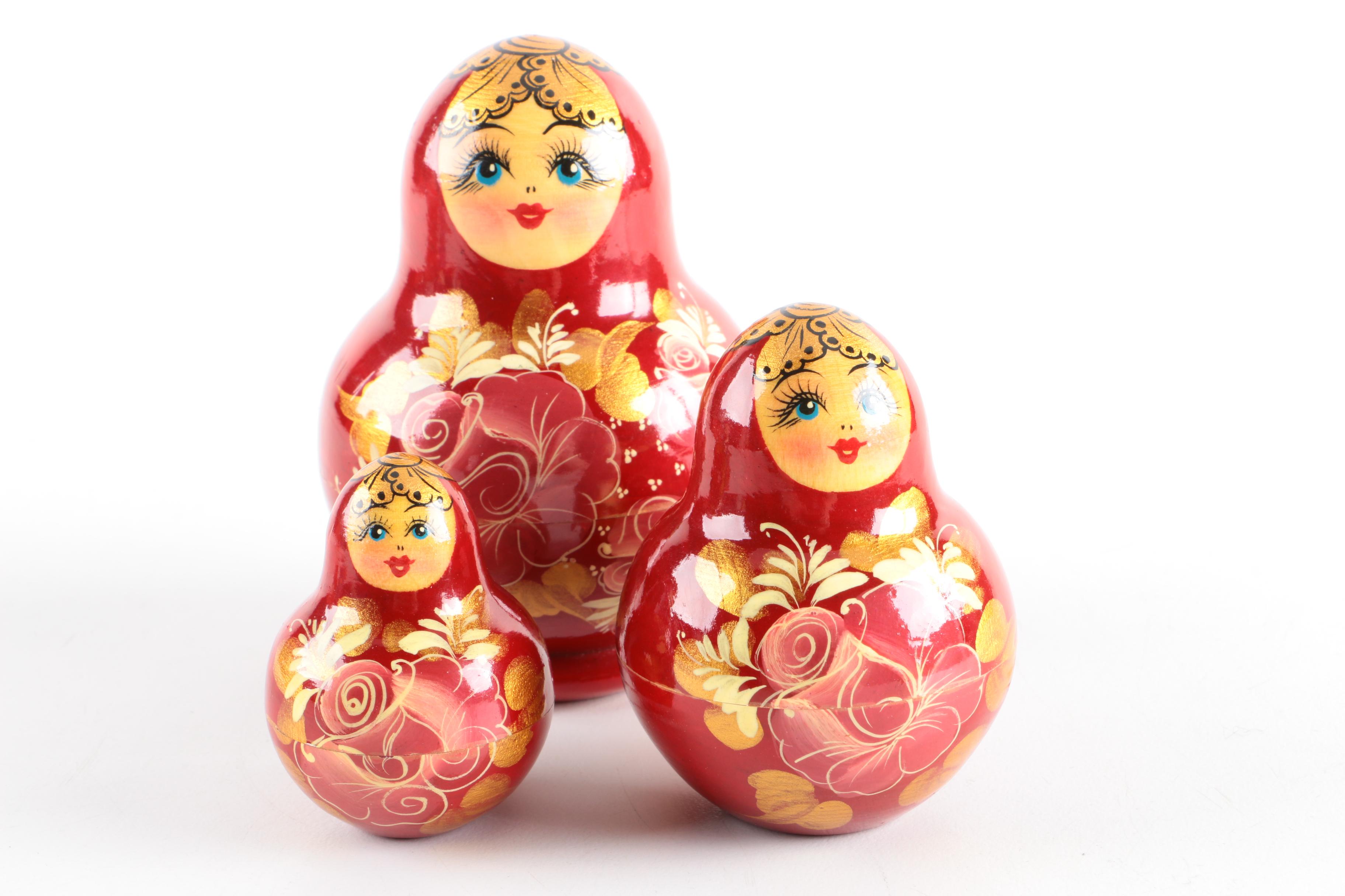 Hand-Painted Matryoshka Dolls