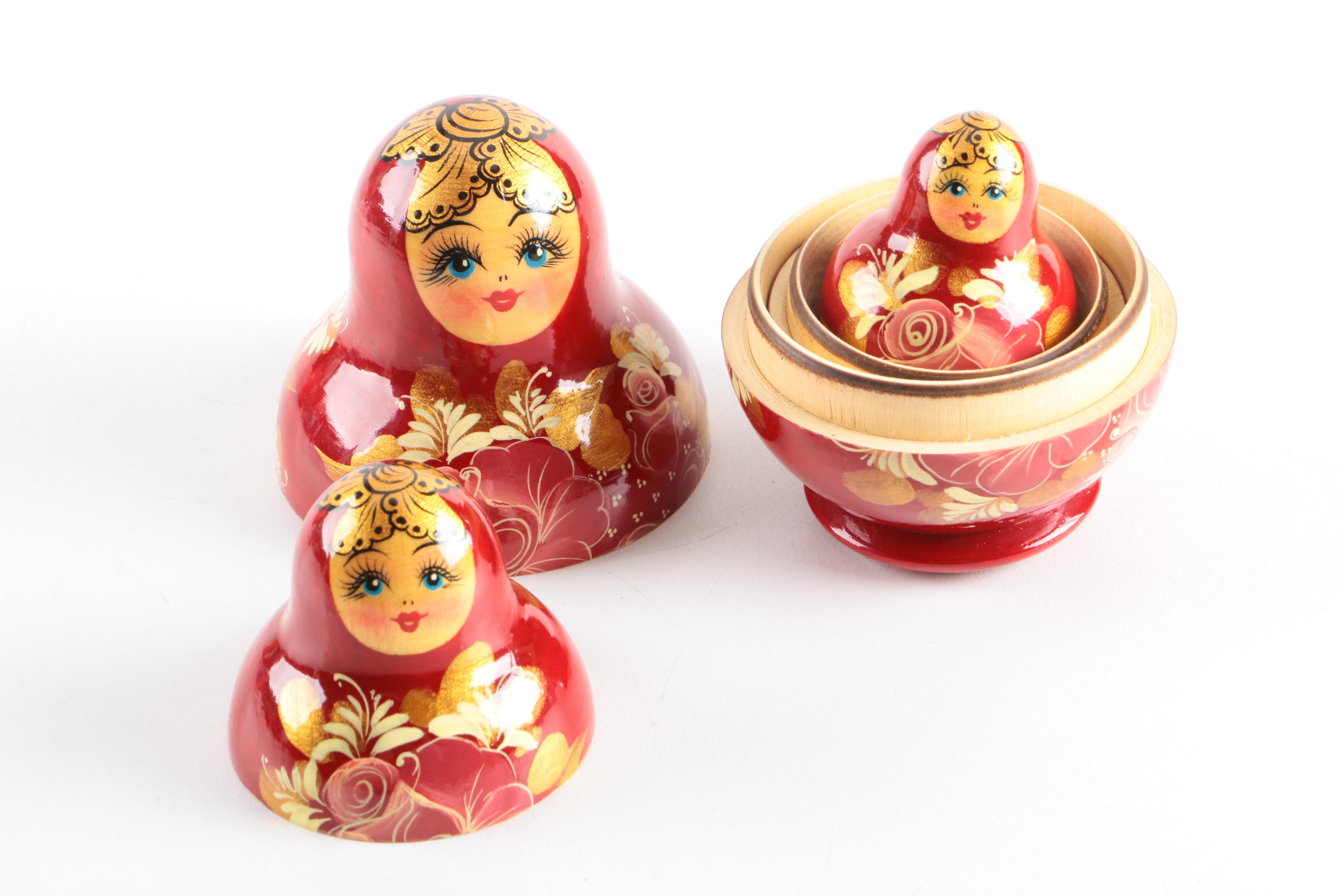 Hand-Painted Matryoshka Dolls