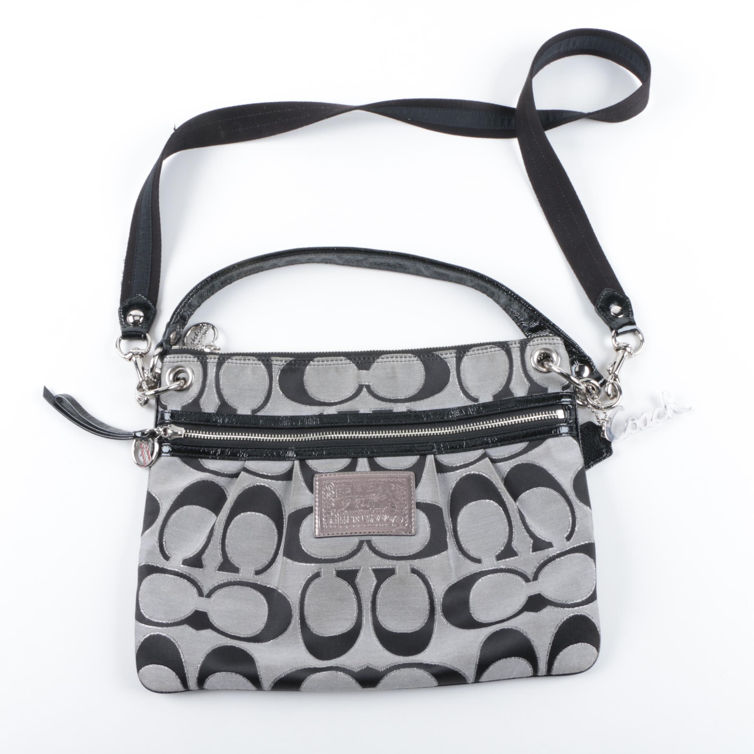 Coach Poppy Signature Lurex Crossbody Bag