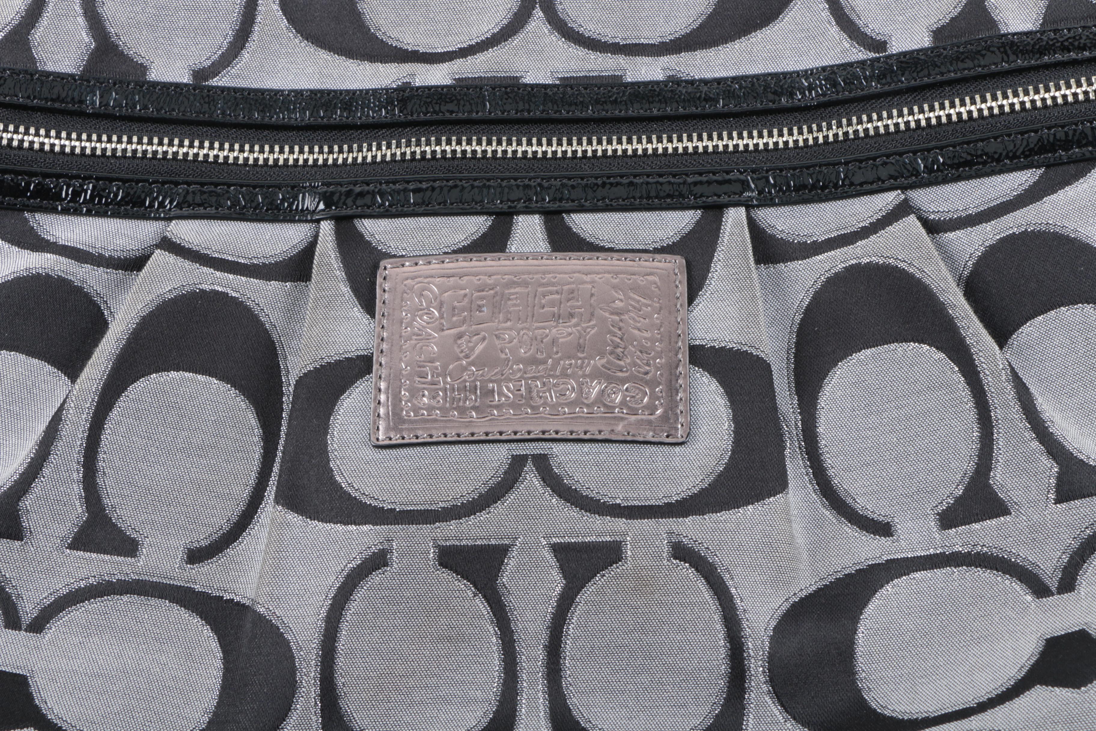 Coach Poppy Signature Lurex Crossbody Bag