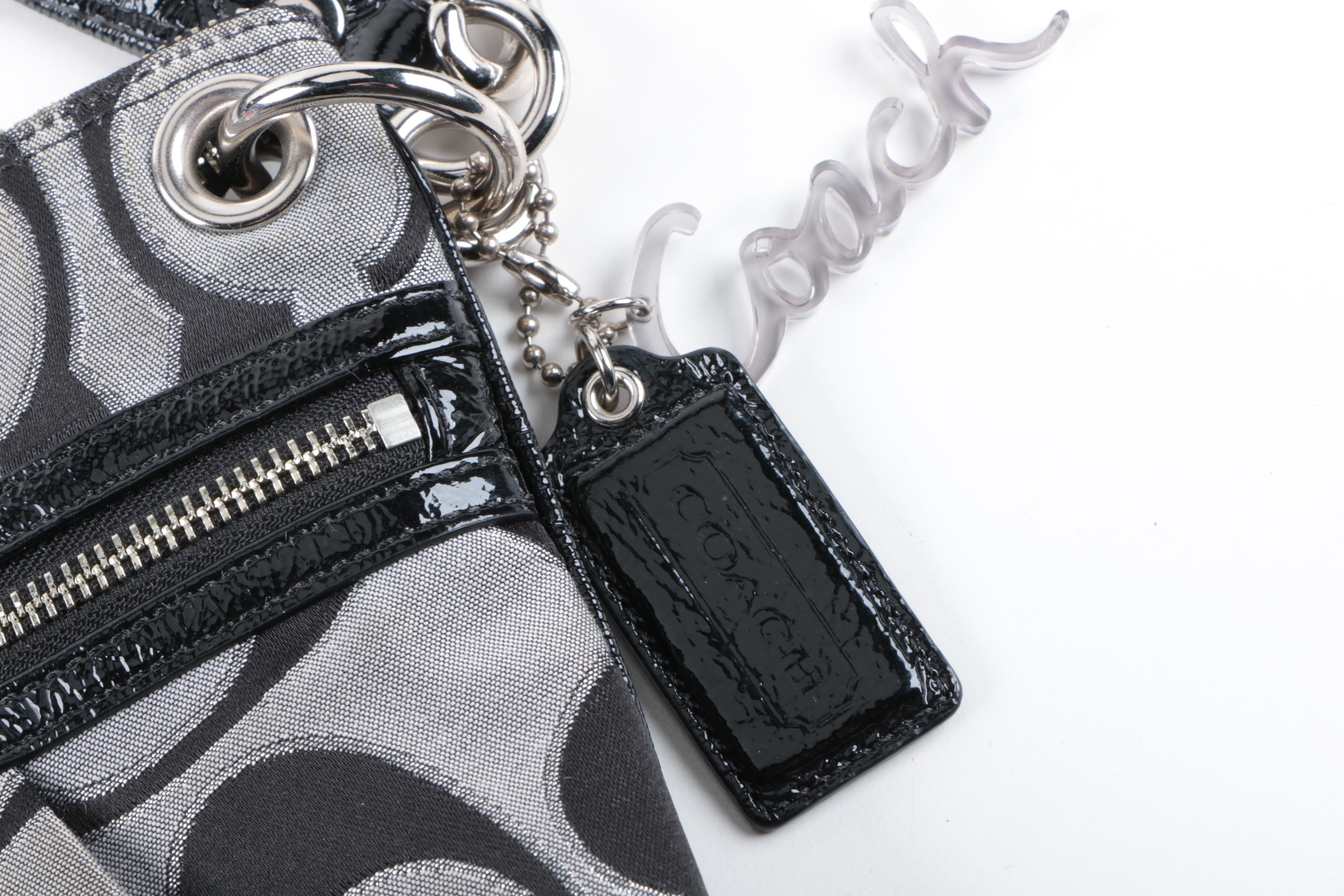 Coach Poppy Signature Lurex Crossbody Bag