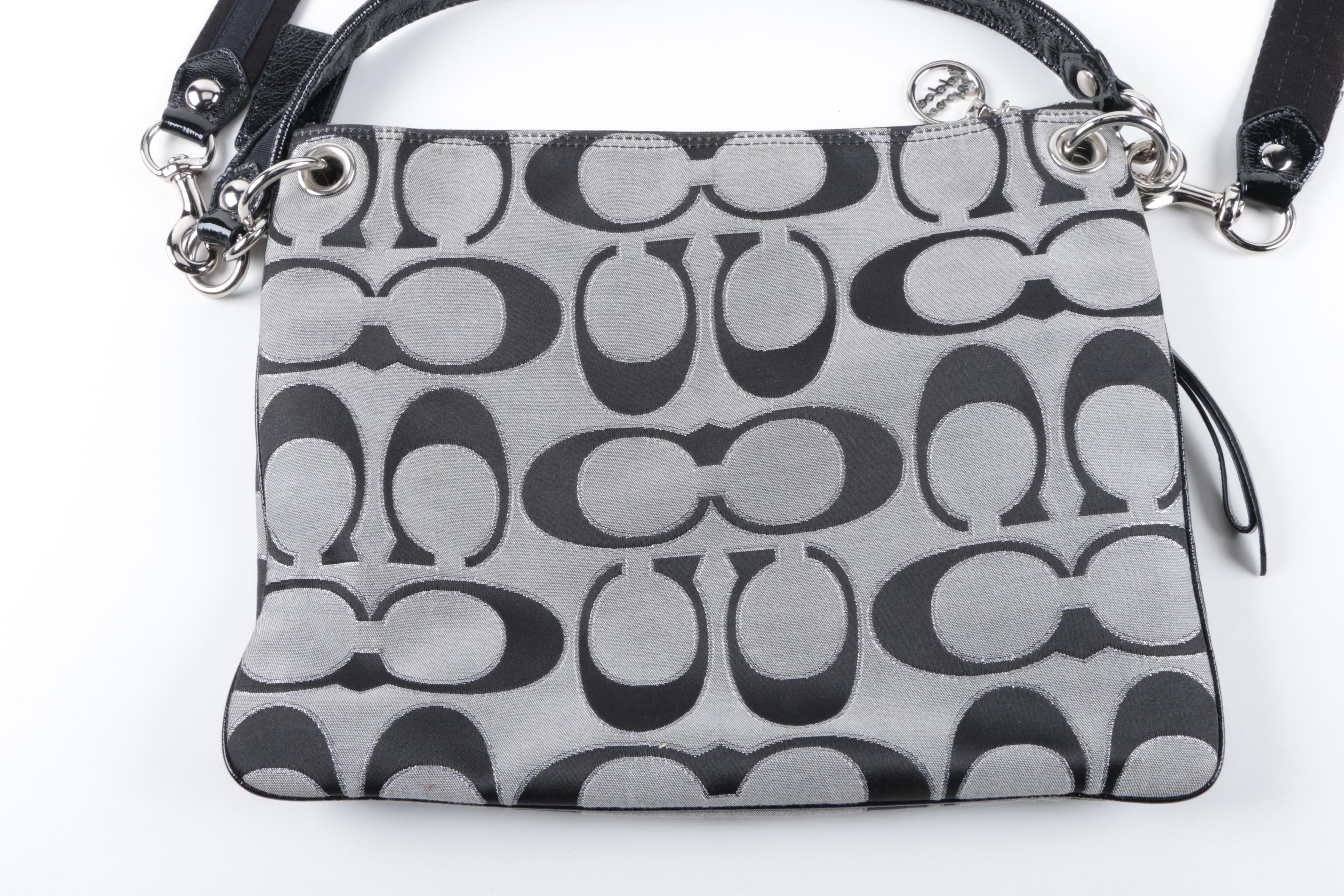 Coach Poppy Signature Lurex Crossbody Bag