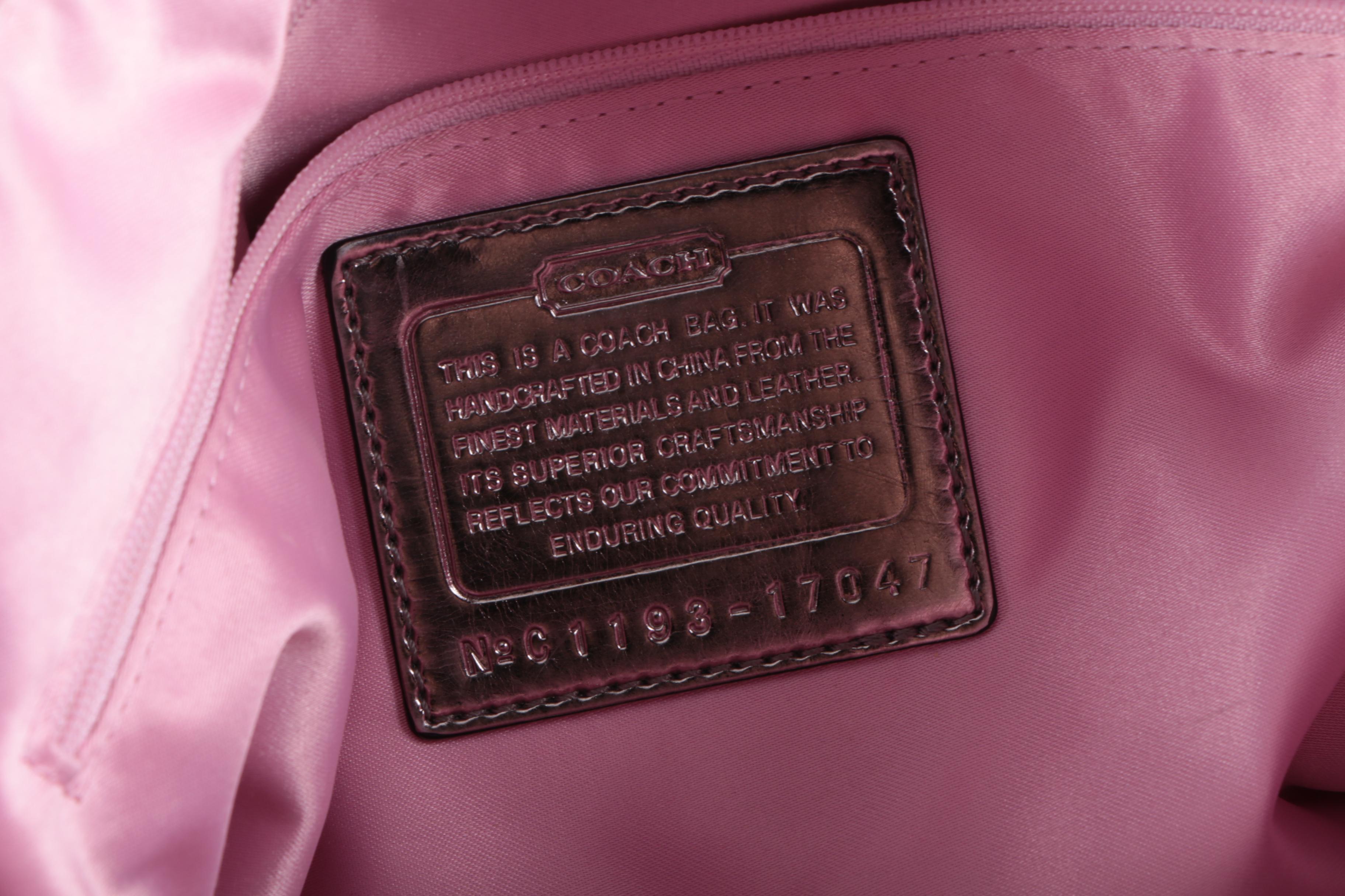 Coach Poppy Signature Lurex Crossbody Bag