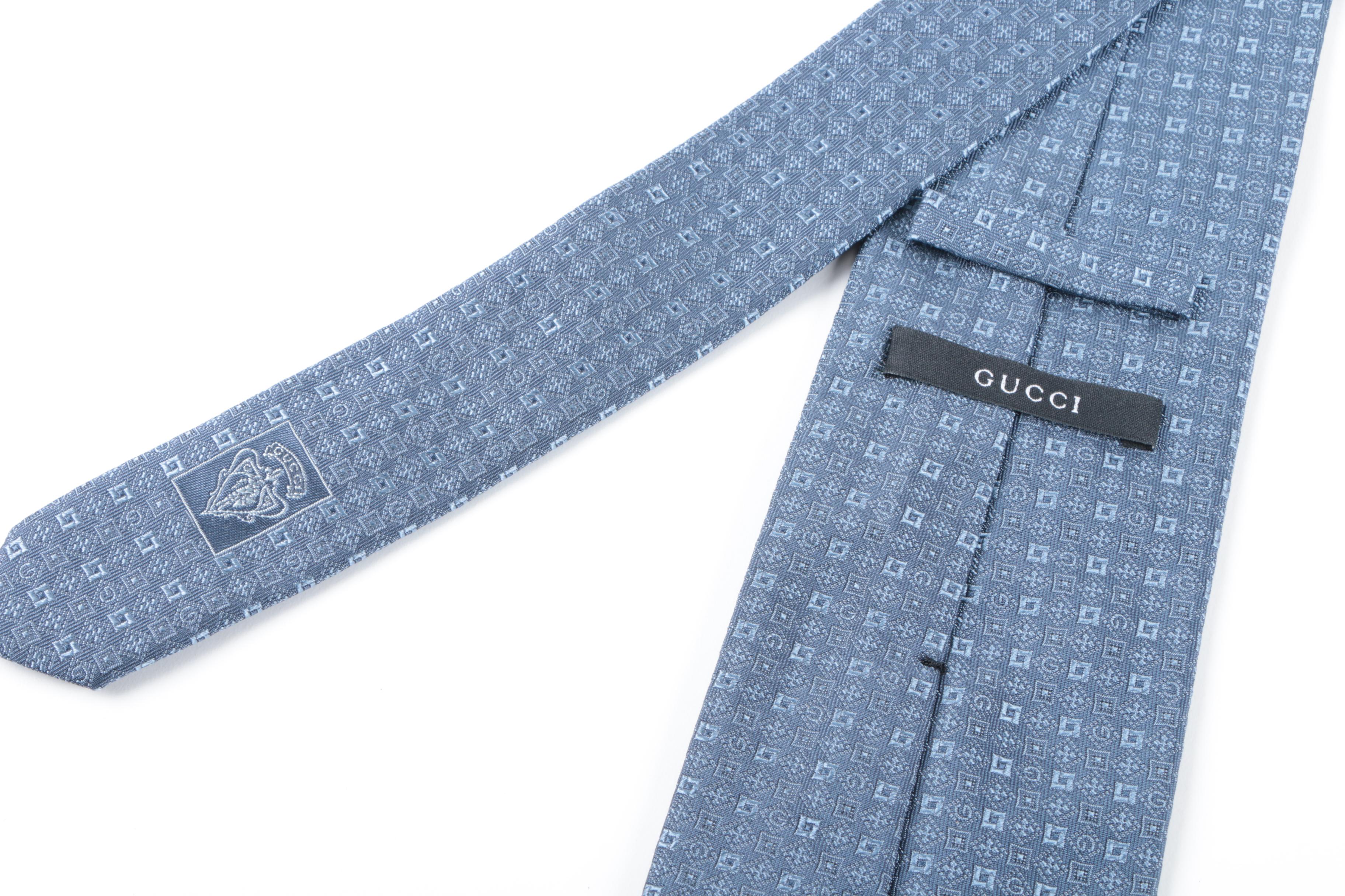 Men's Neckties Including Gucci and Christian Dior