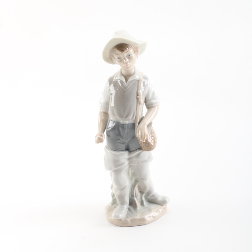 Lladró "Going Fishing" Porcelain Figurine