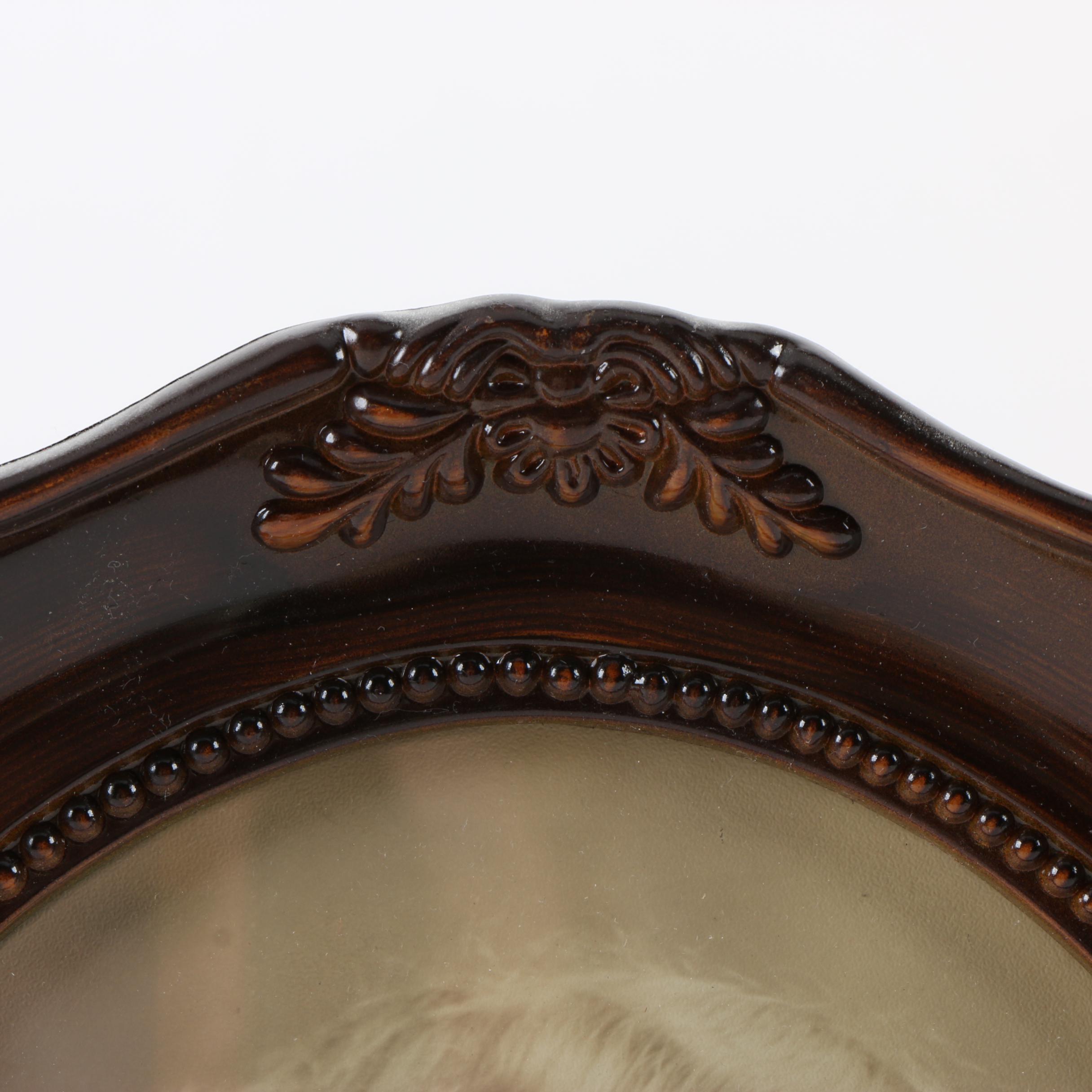 Vintage Gelatin-Silver Photographic Portrait in Frame