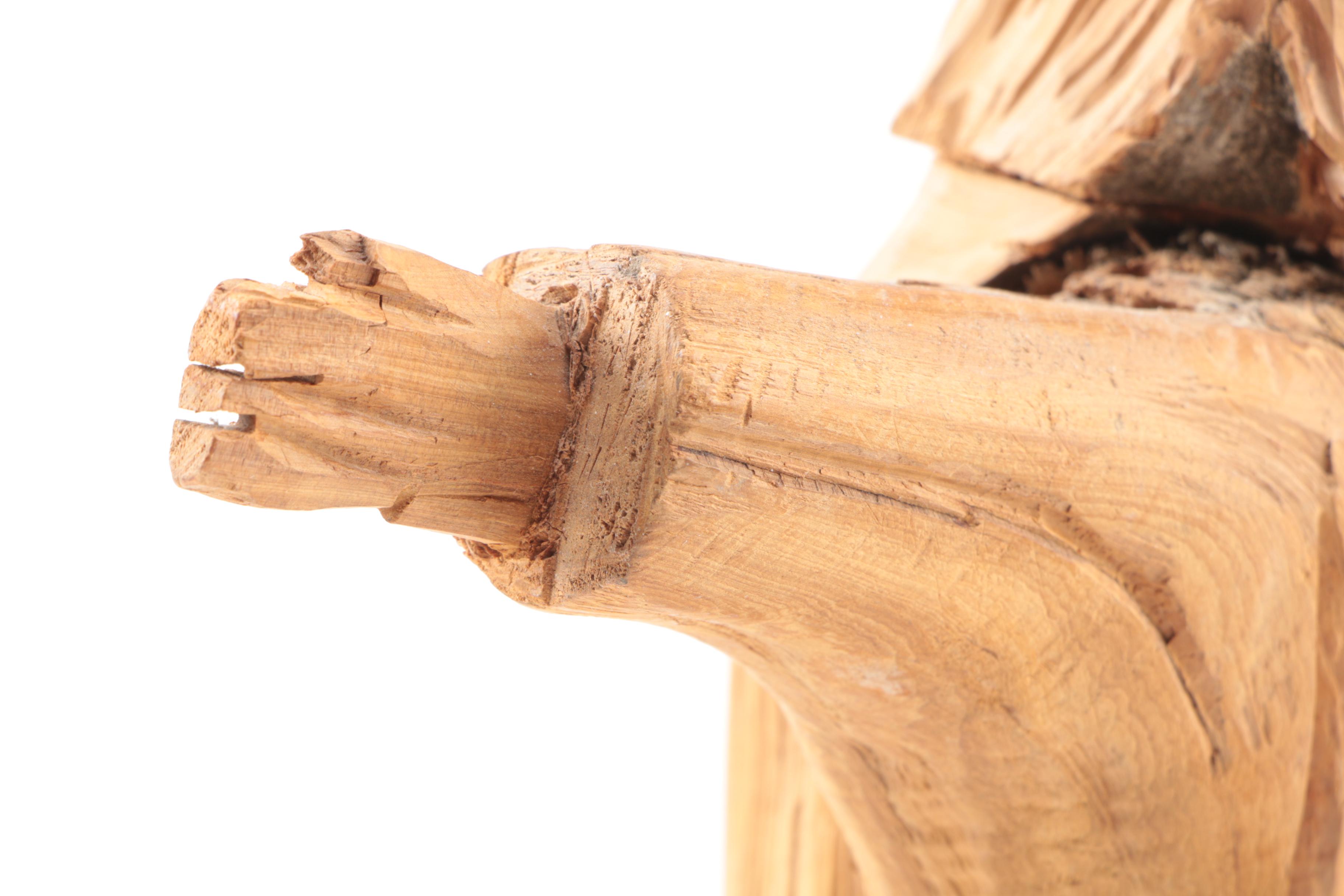 Mike Salazar Folk Art Style Wood Carving