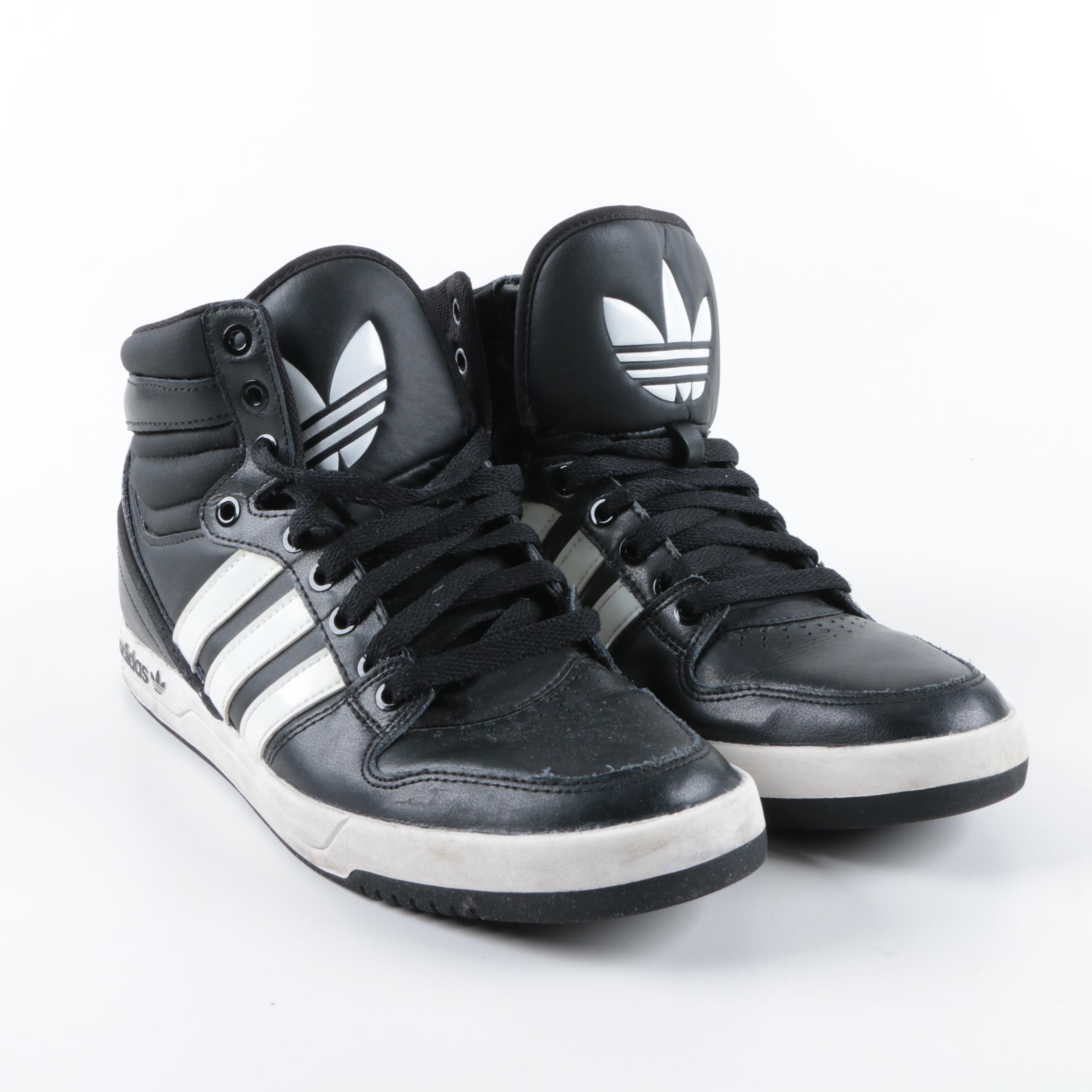 Men's Adidas Originals Court Attitude High Top Sneakers