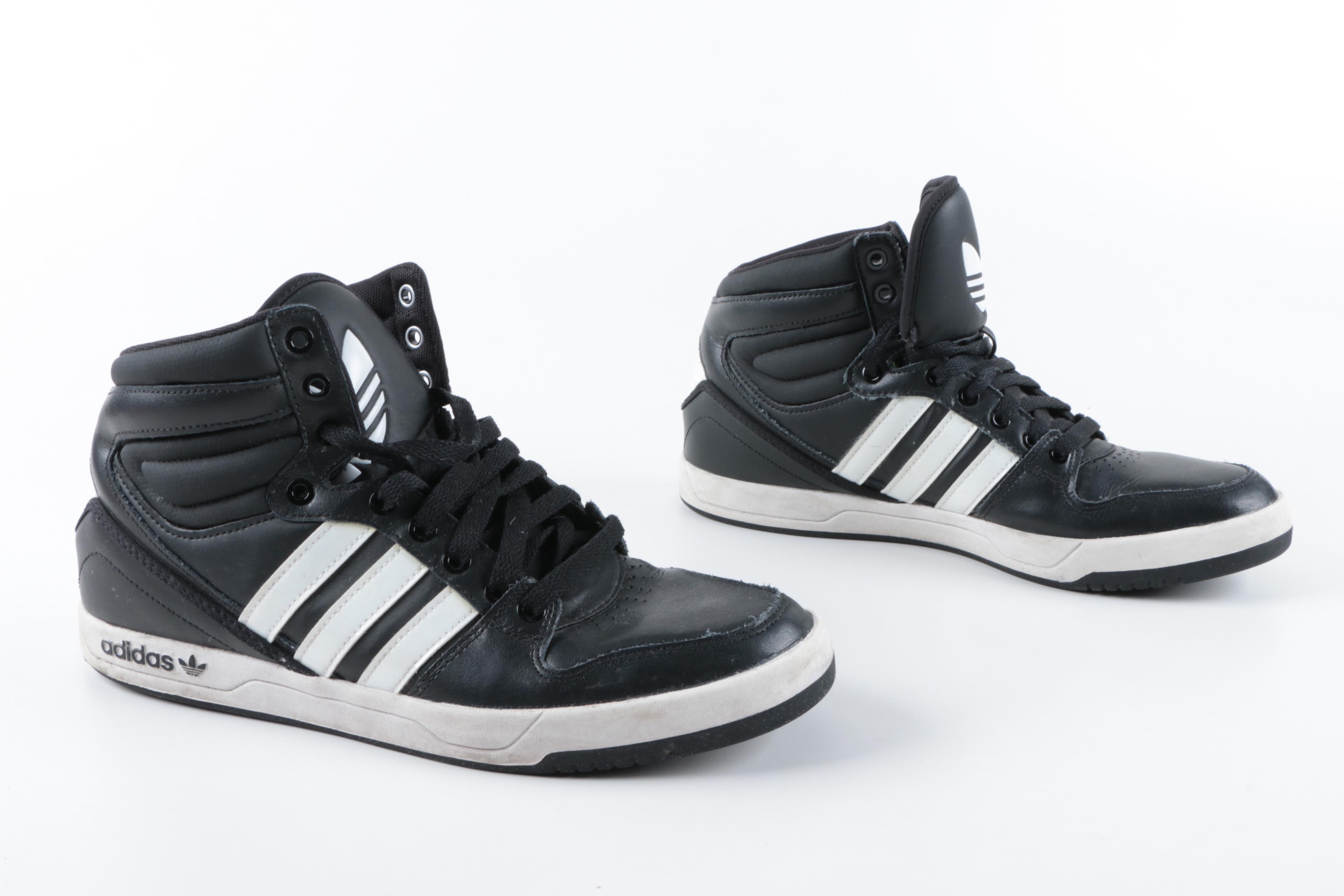 Men's Adidas Originals Court Attitude High Top Sneakers