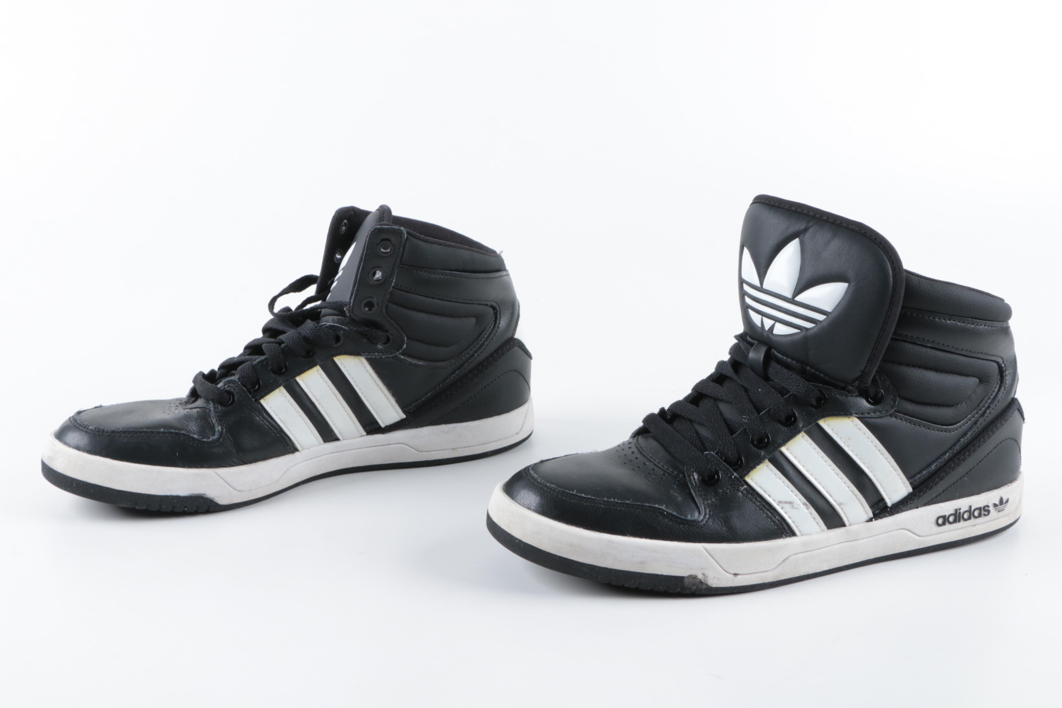Men's Adidas Originals Court Attitude High Top Sneakers