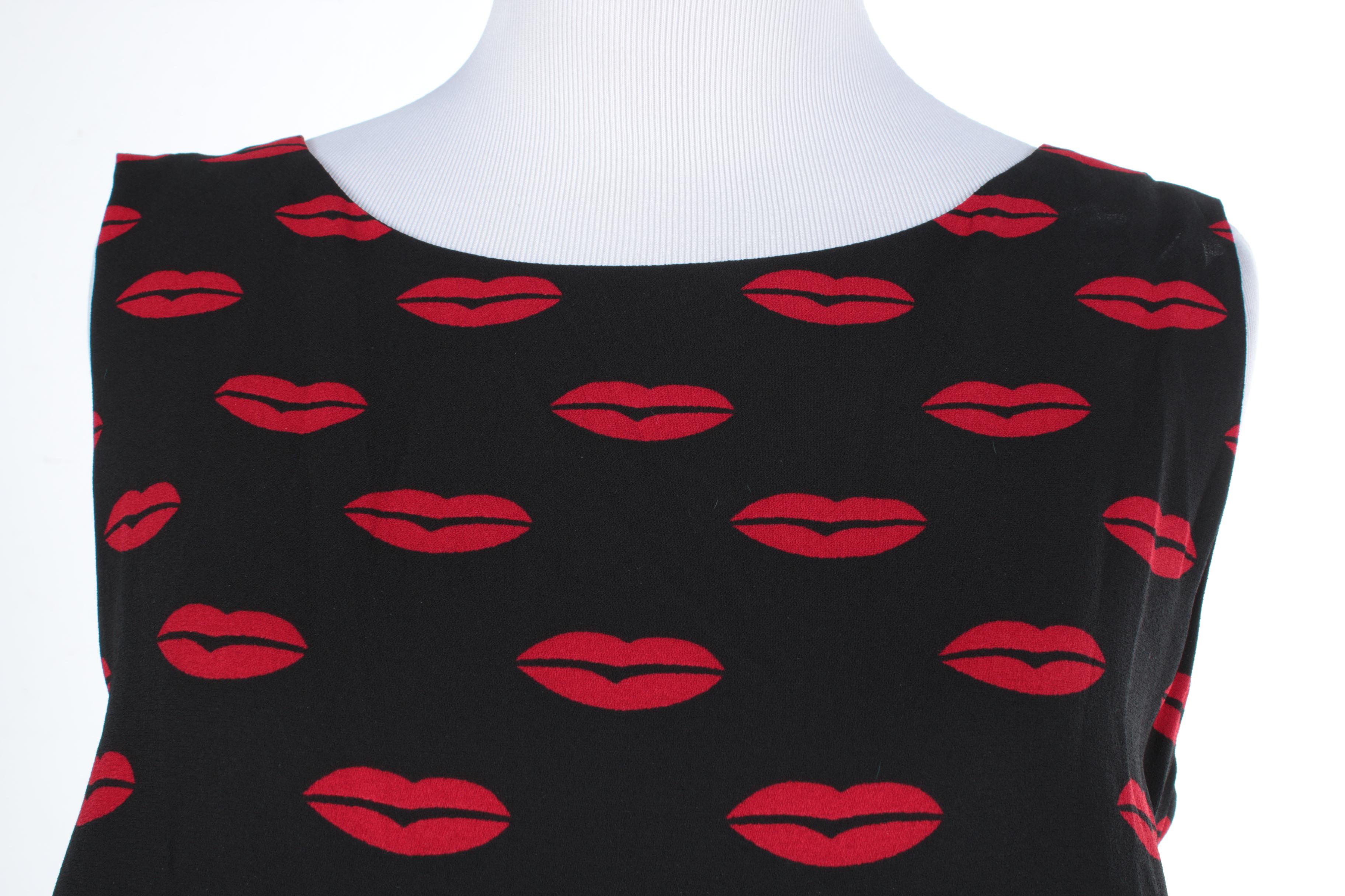Prada Lip Print Cocktail Dress