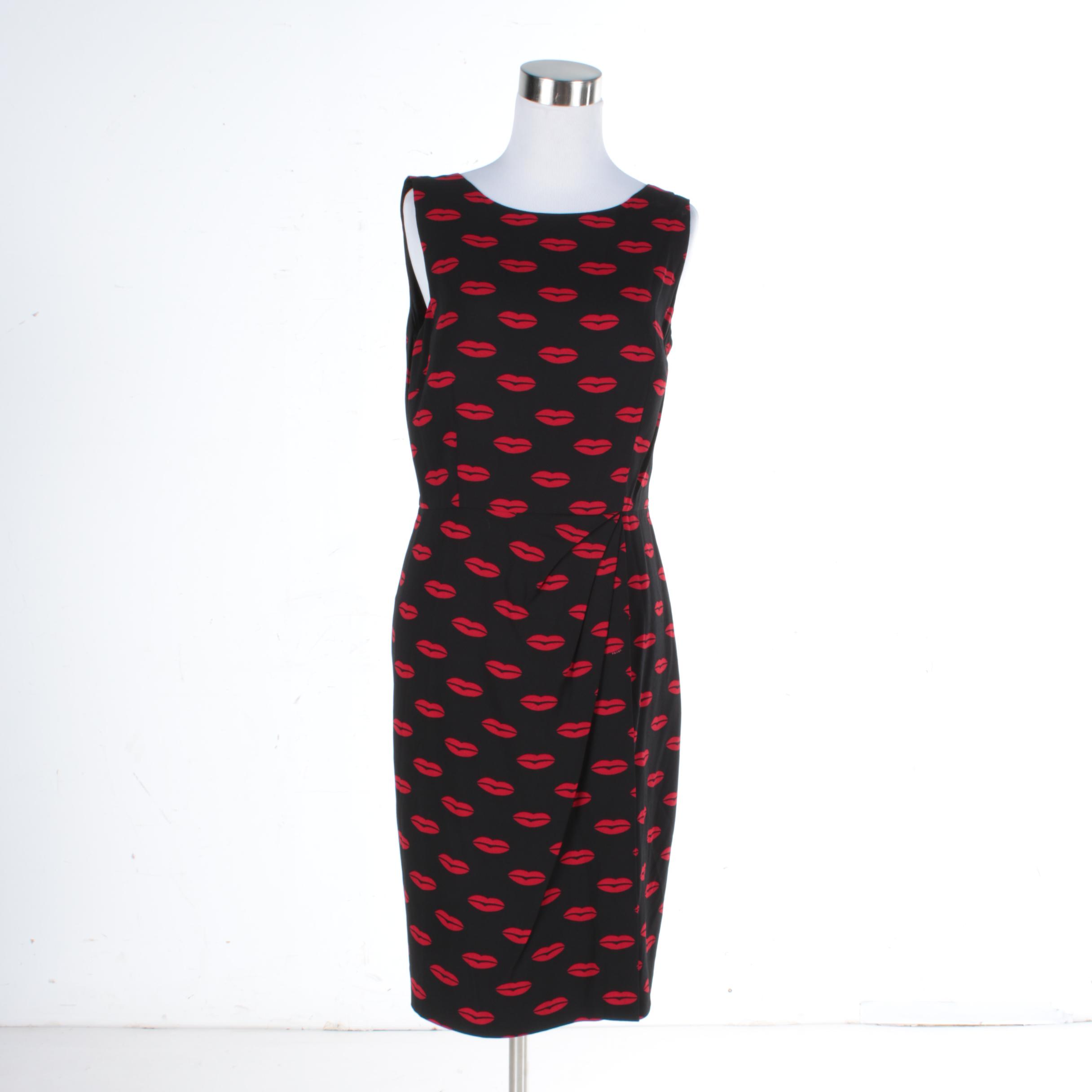 Prada Lip Print Cocktail Dress