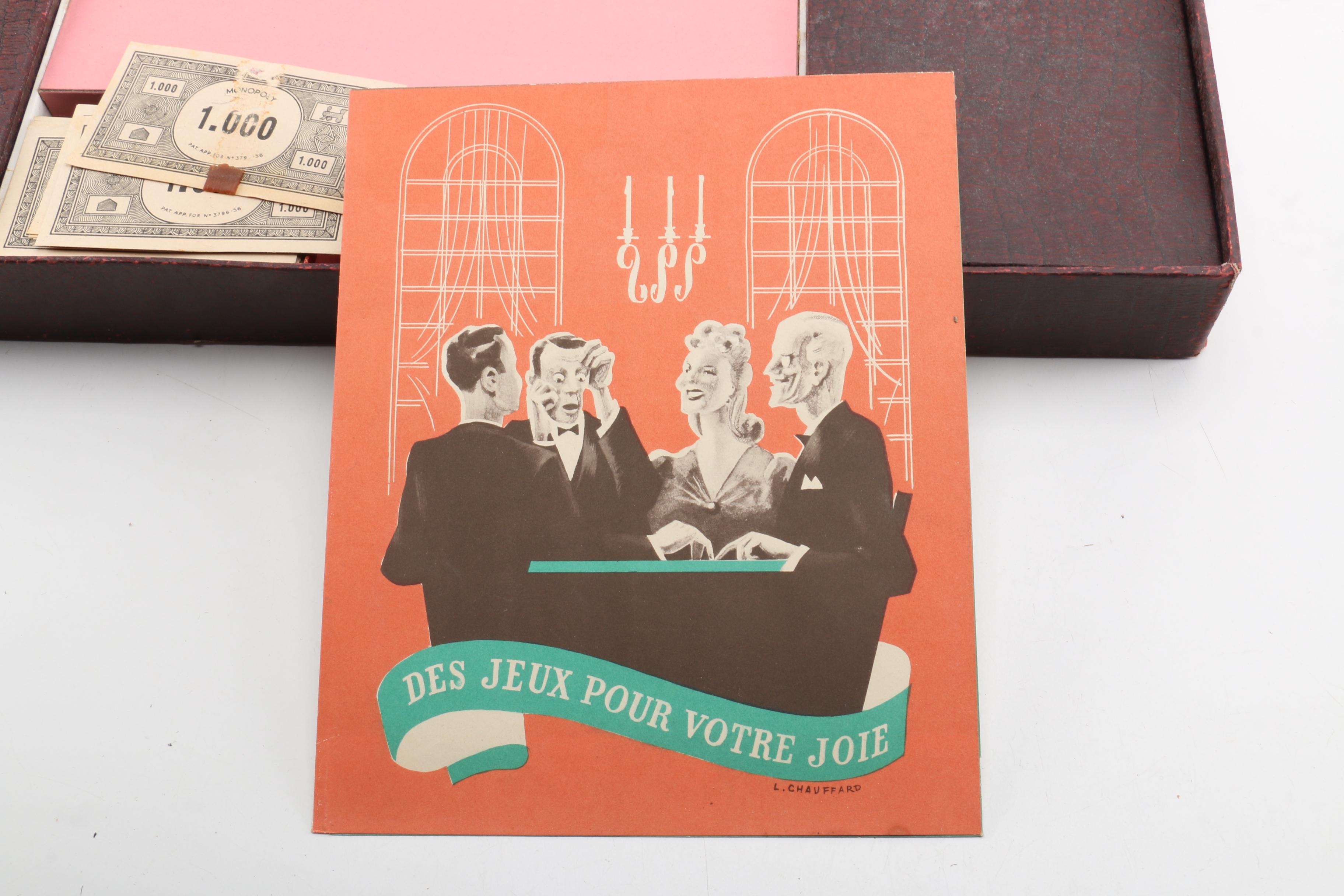 Vintage Miro Company French Monopoly Board Game