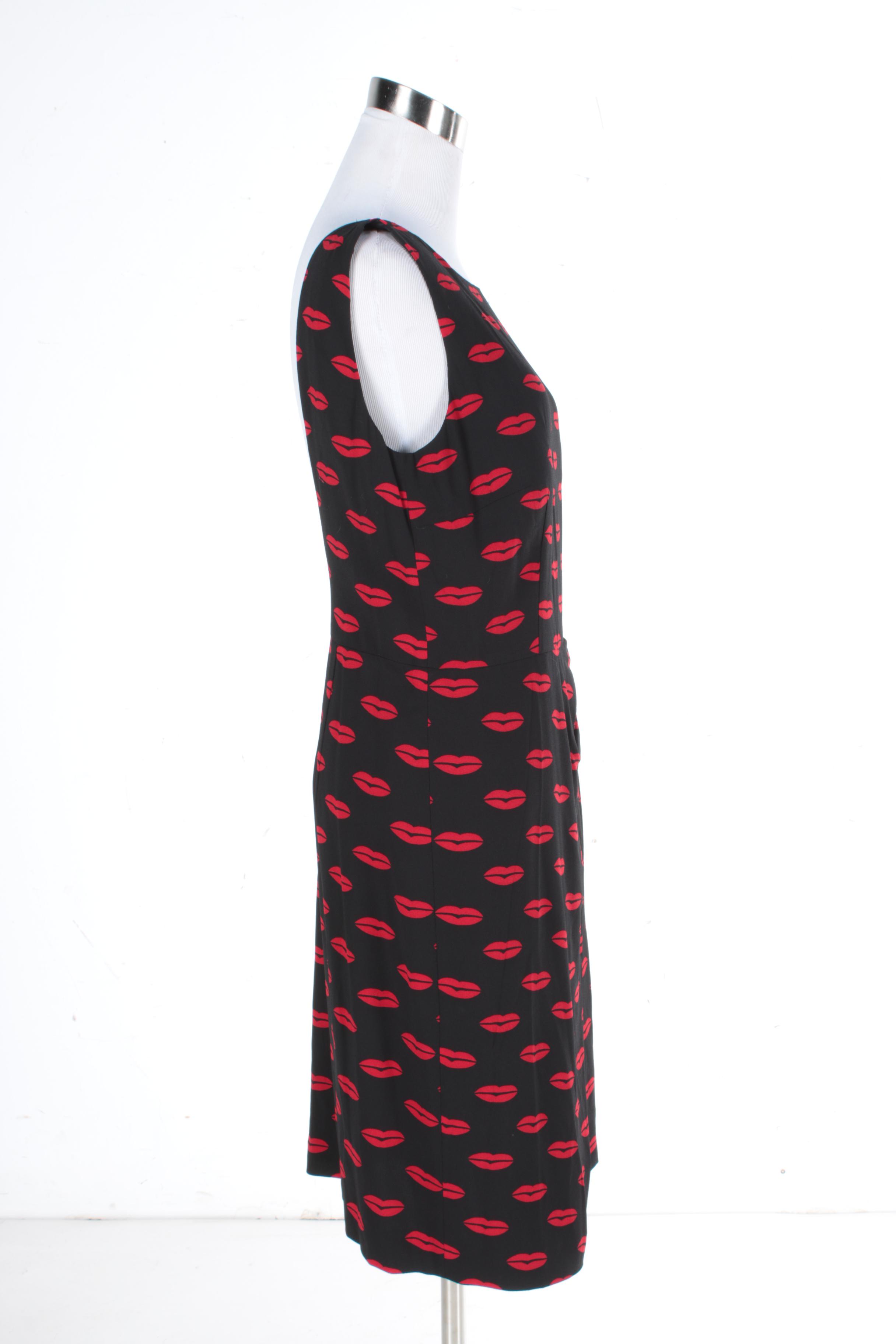 Prada Lip Print Cocktail Dress
