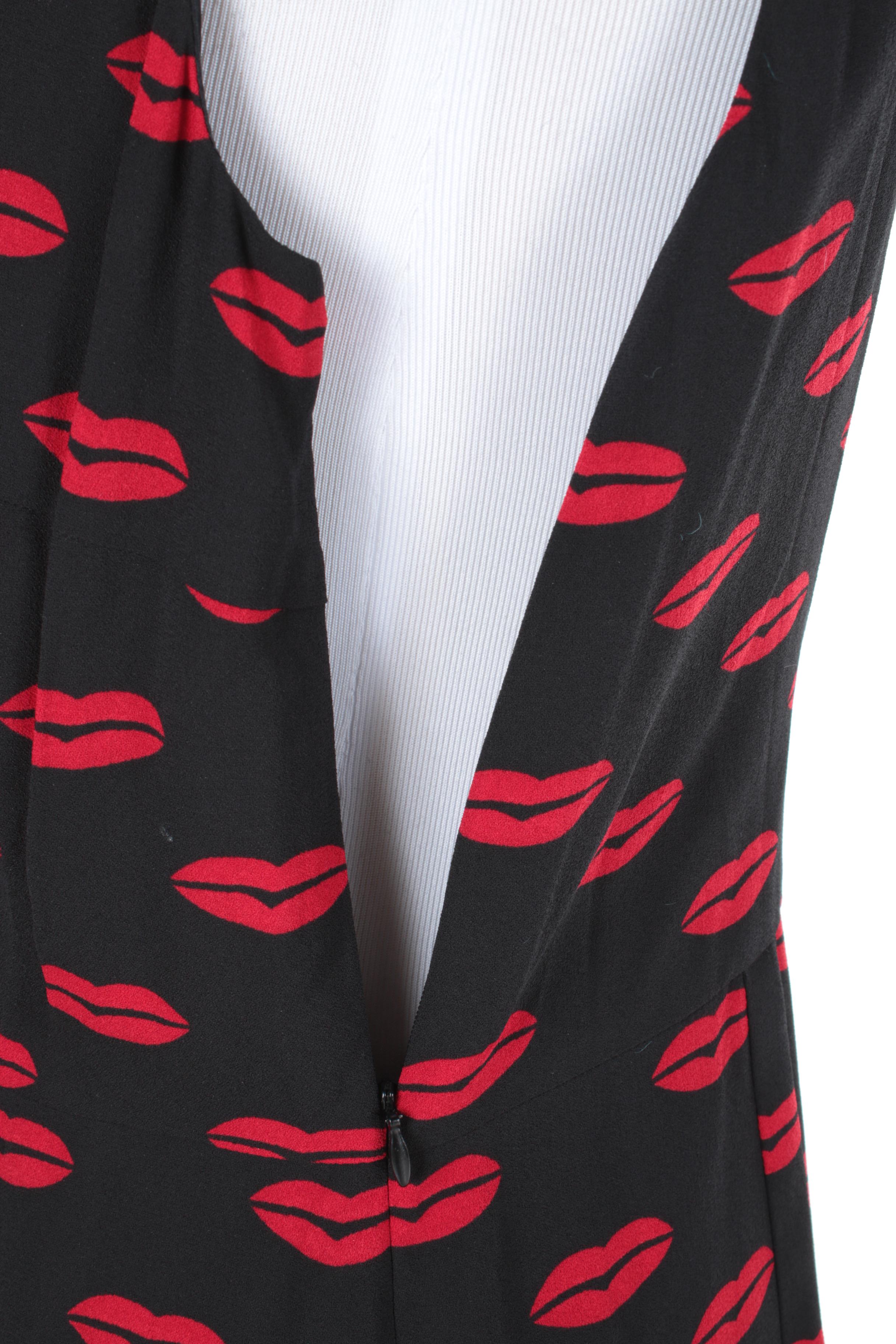 Prada Lip Print Cocktail Dress