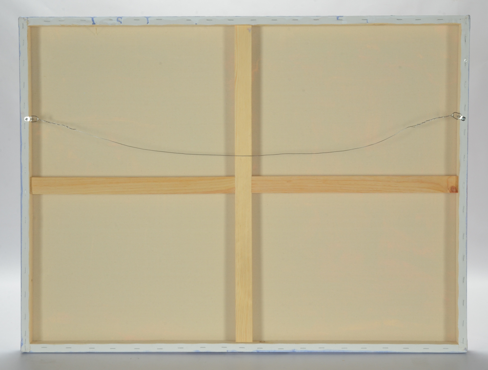 Robbie Kemper Abstract Acrylic Painting "Pink Curves"