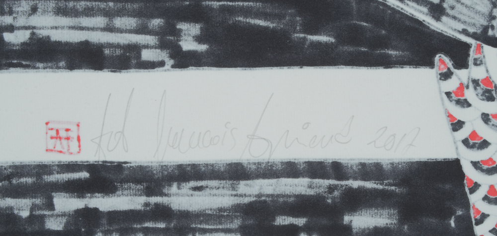 Francois Audiard Original Ink Drawing of Salvador Dalí