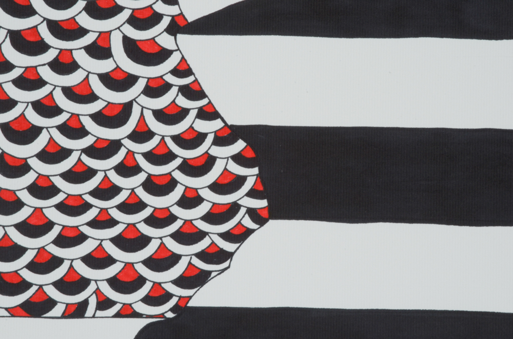 Francois Aguiard Original Ink Drawing of Audrey Hepburn