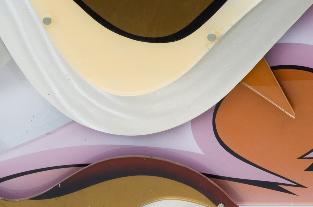 Shlomi Haziza Large-scale Contemporary Metal and Acrylic Wall Sculpture