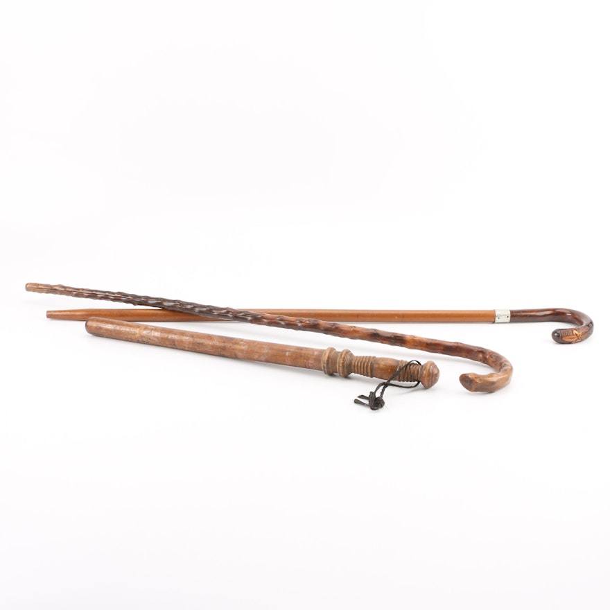 Vintage Truncheon and Canes