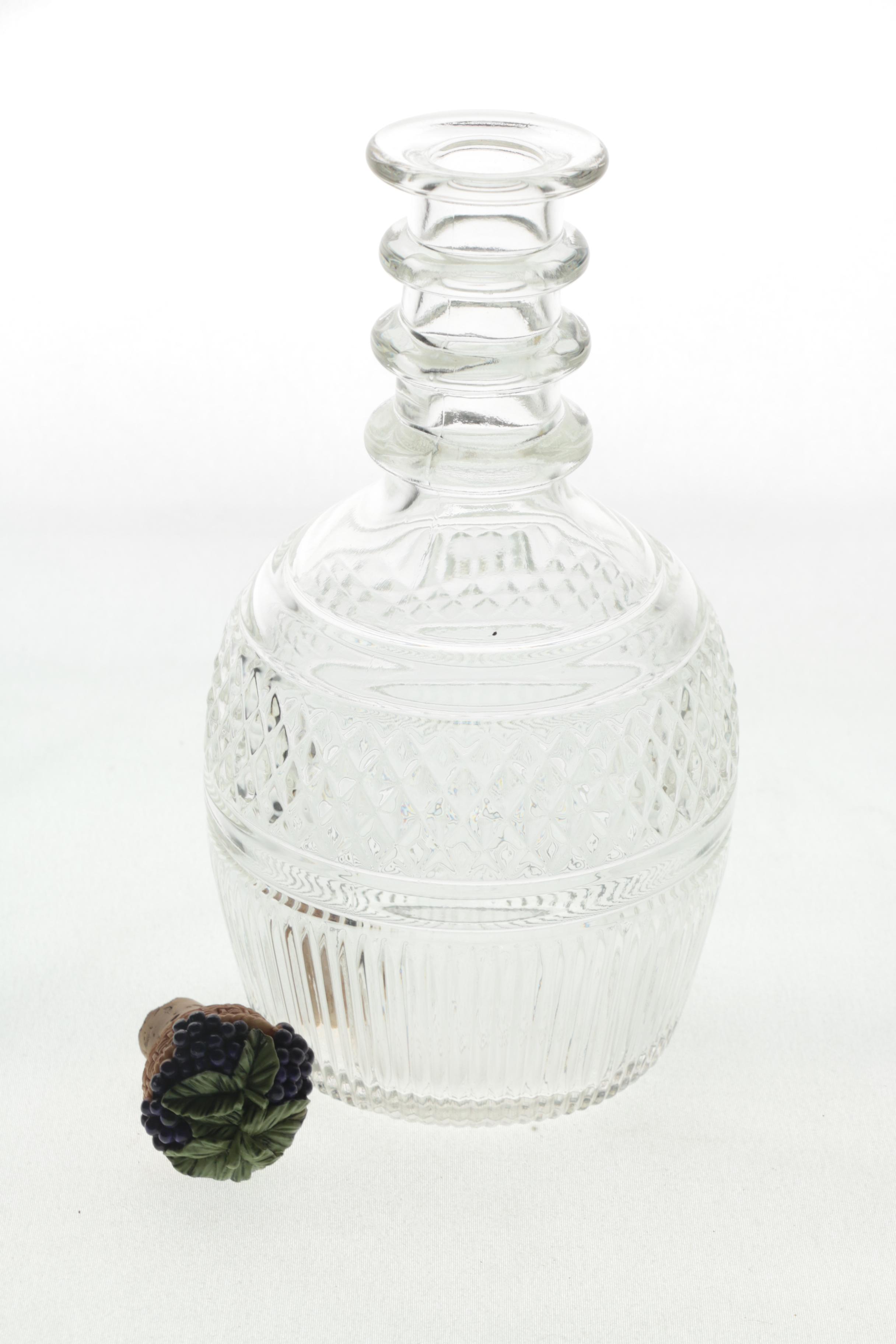 Glass Decanters Including Tiffany and Co. for Seagrams