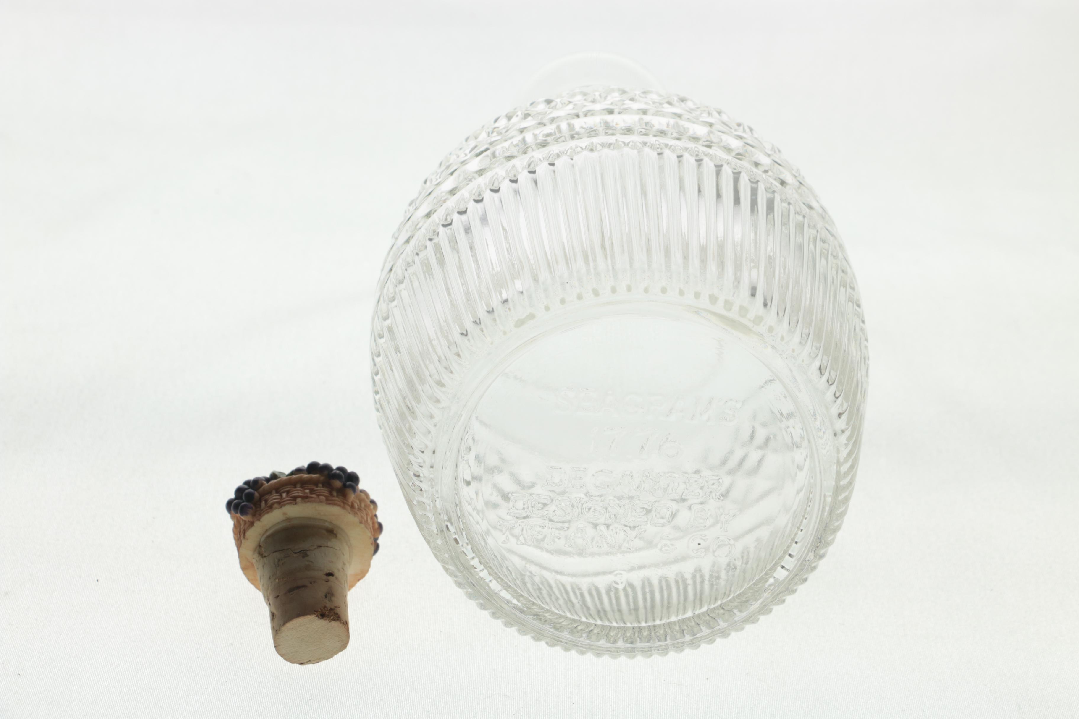 Glass Decanters Including Tiffany and Co. for Seagrams