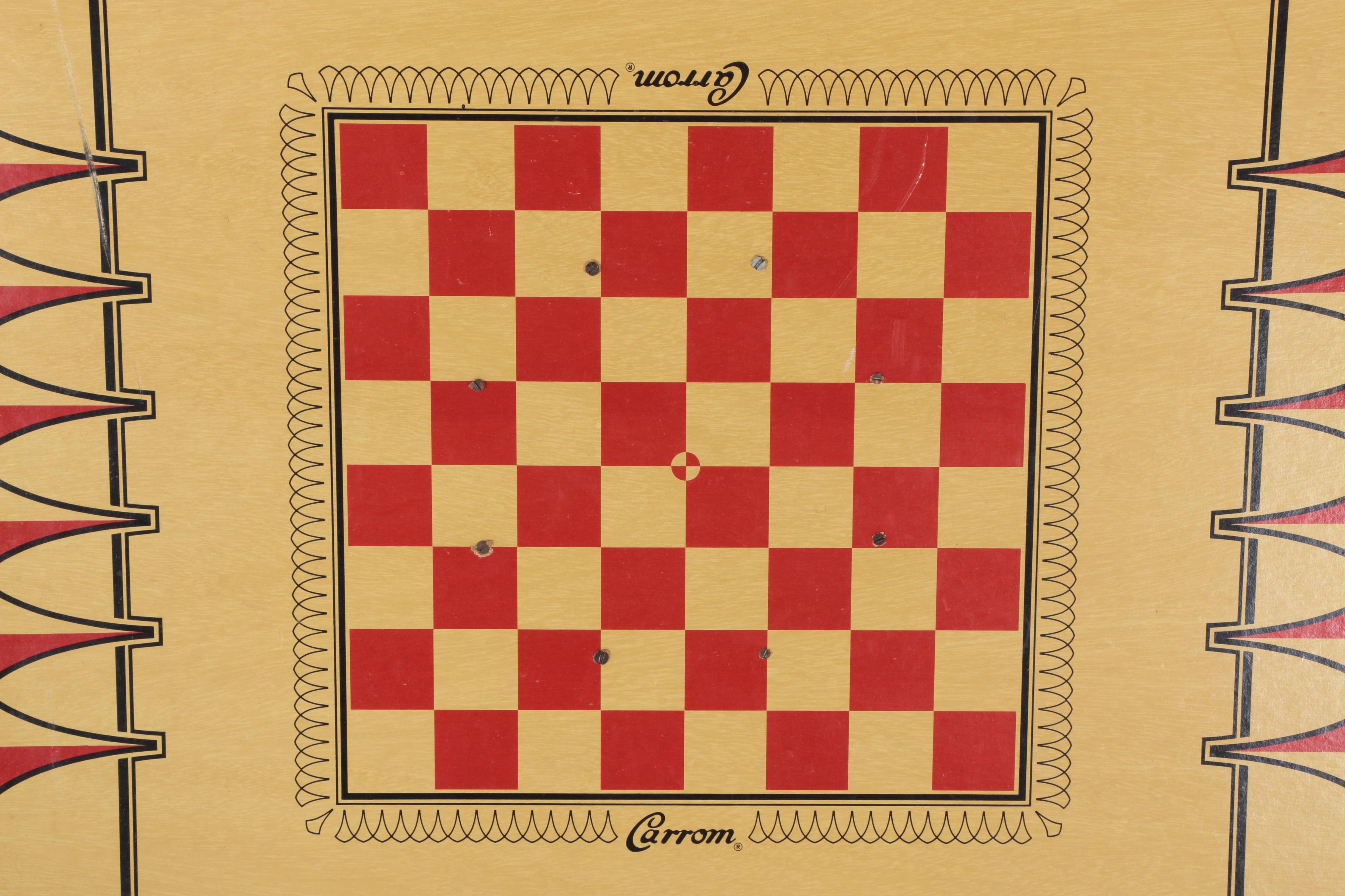 Merdel Game MFG Vintage Carrom Board