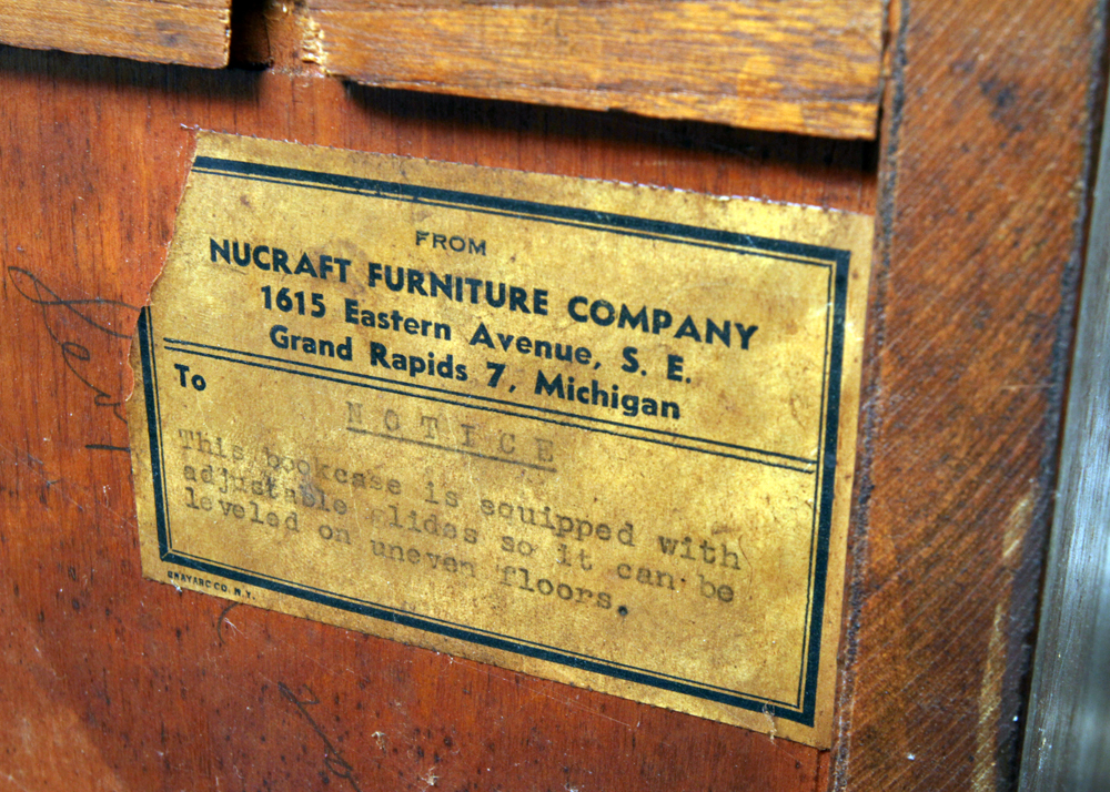 Vintage Bookcase by the Nucraft Furniture Company