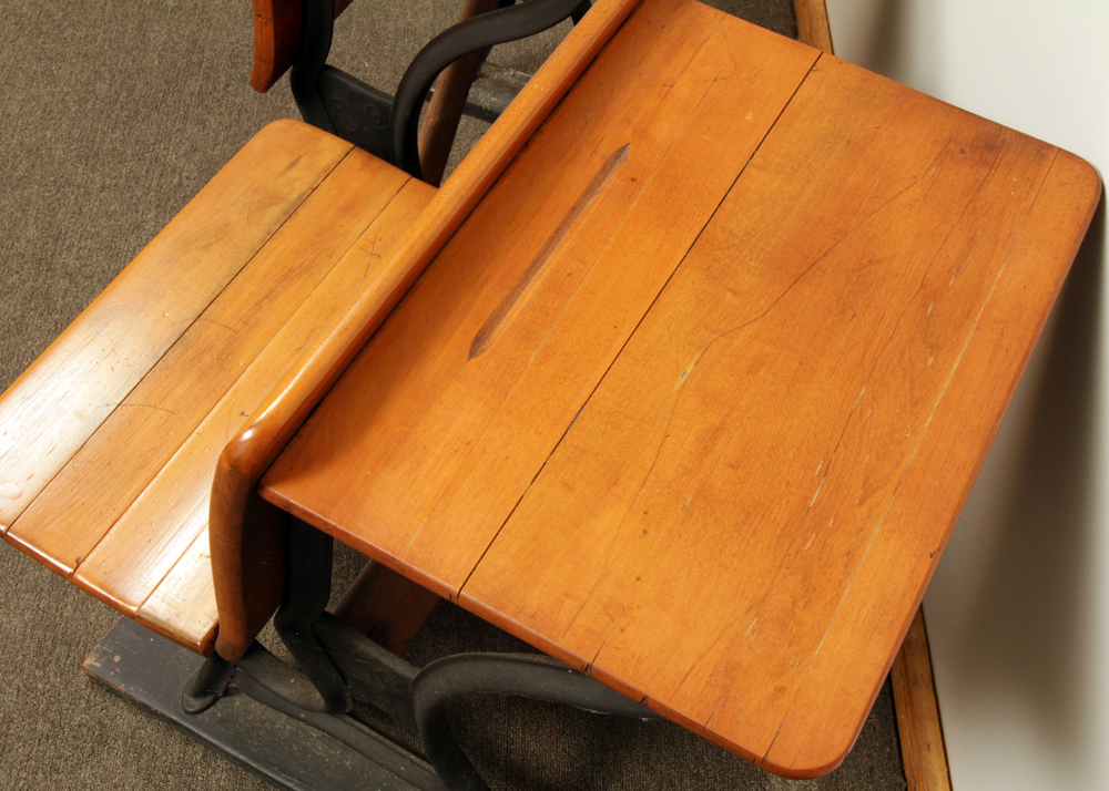 Antique School Desk by the American Seating Company