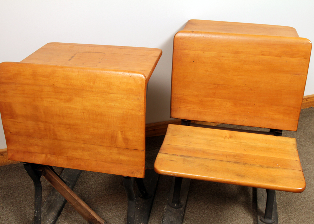 Antique School Desk by the American Seating Company