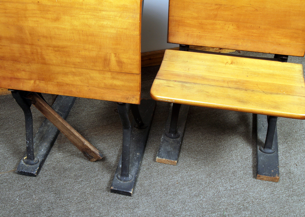 Antique School Desk by the American Seating Company