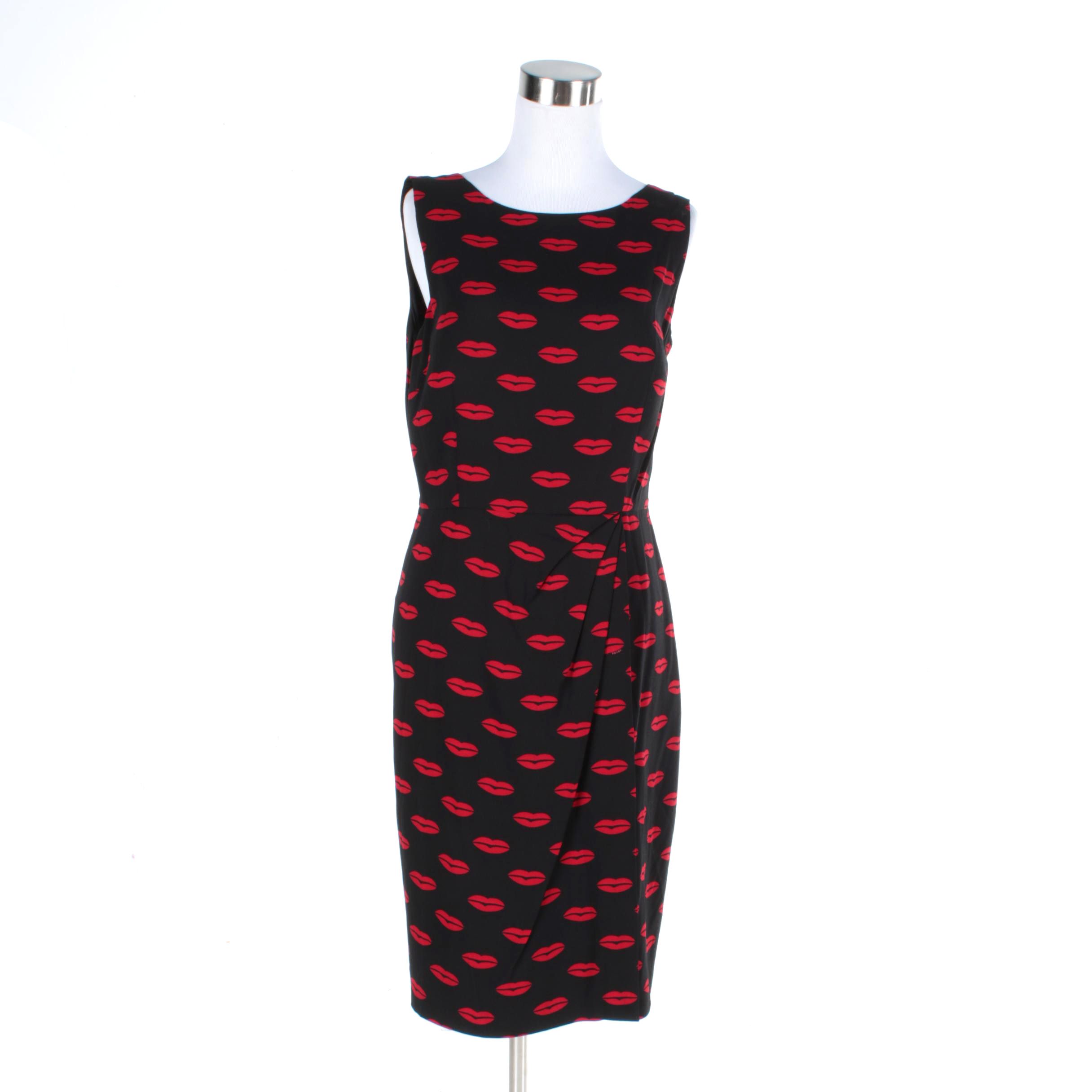 Prada Lip Print Cocktail Dress