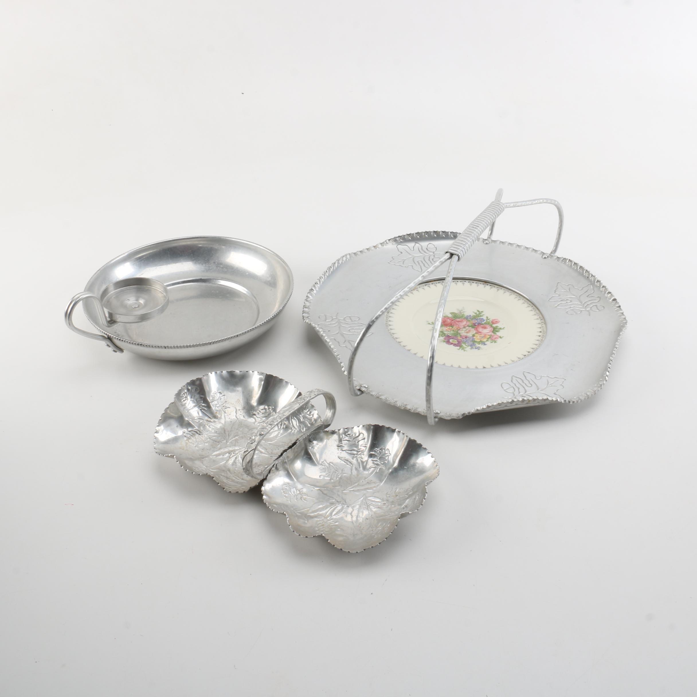 Vintage Aluminum Serving Dishes Including Buenilum