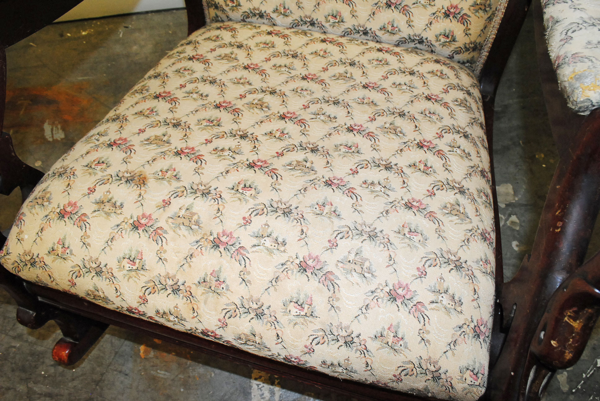 Vintage Victorian Style Rocking Chair