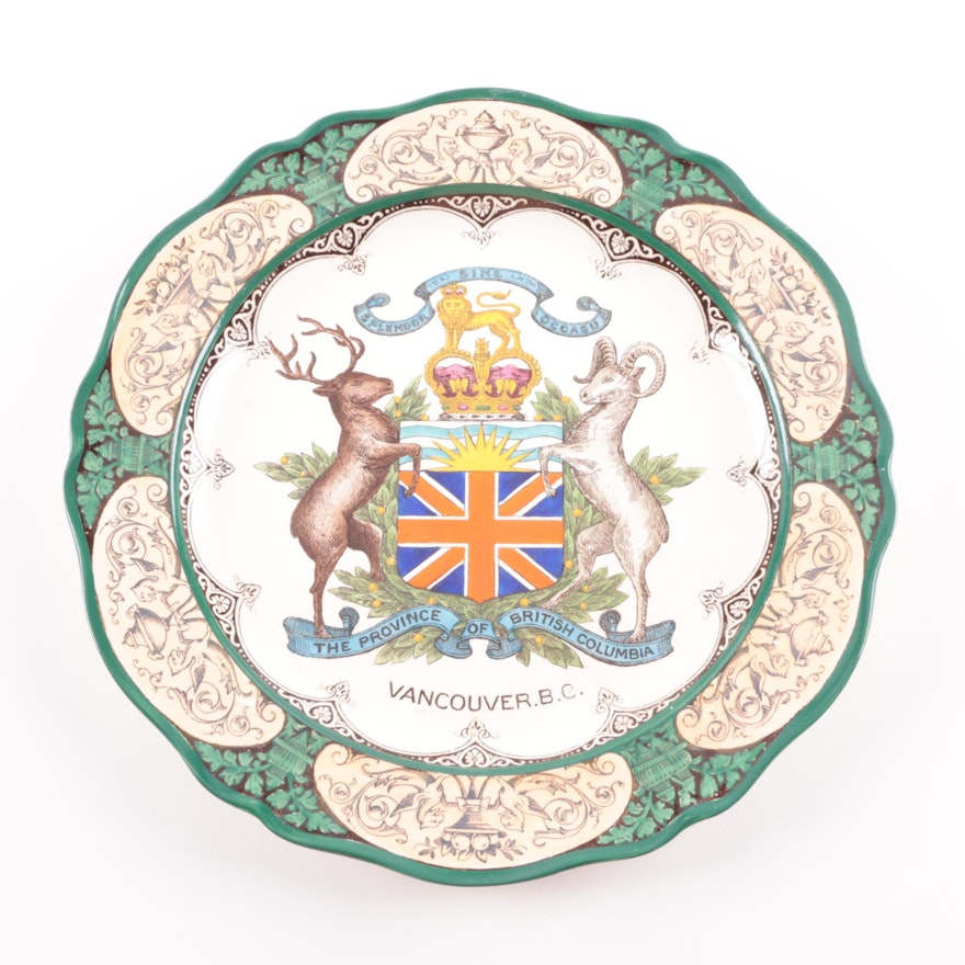 Vintage Vancouver Commemorative Porcelain Plate by Wedgwood