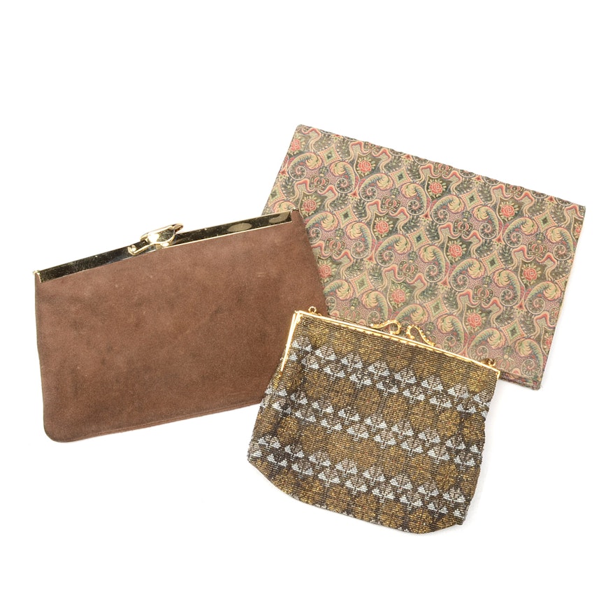 Vintage Clutches and Beaded Mesh Purse