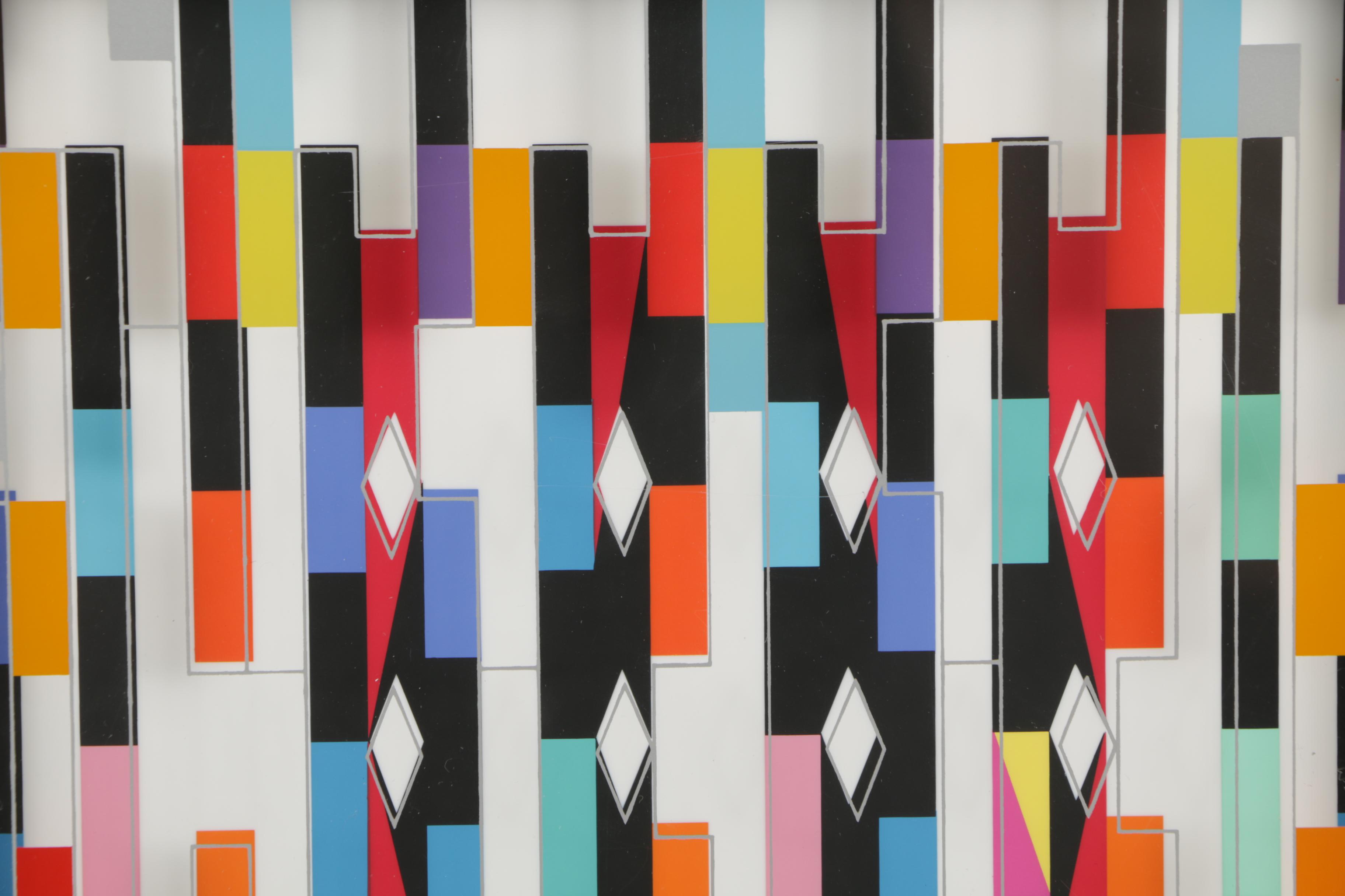 Yaacov Agam Multidimensional Serigraph "Interspaceograph"