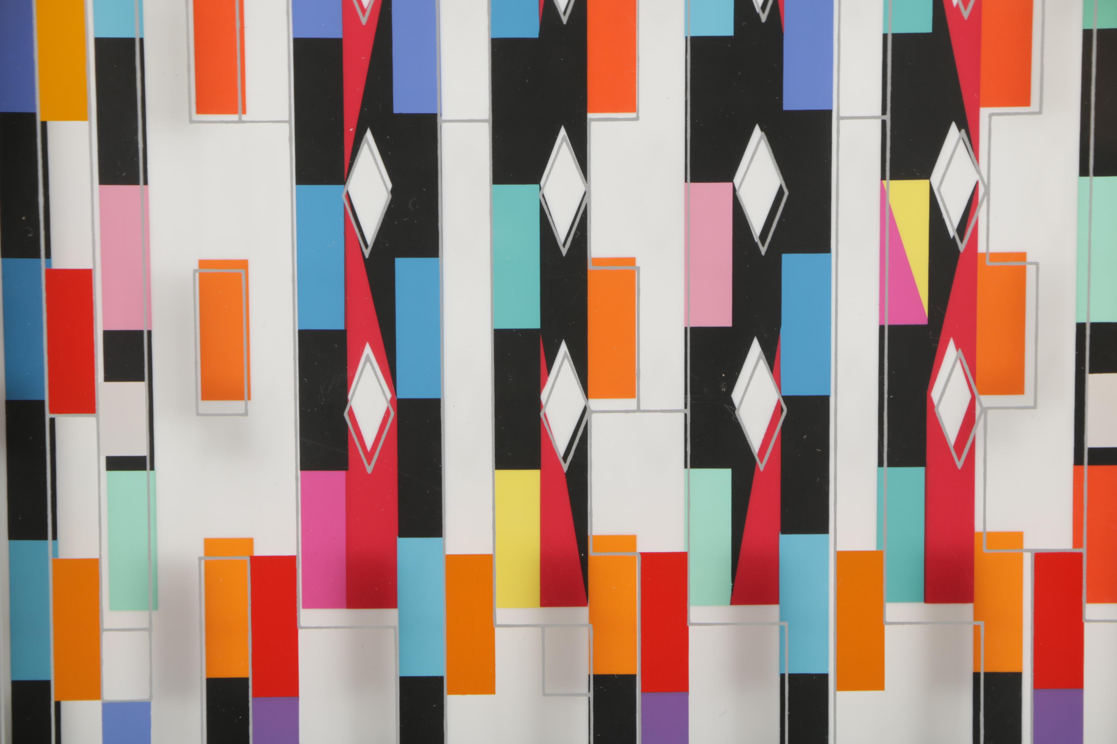 Yaacov Agam Multidimensional Serigraph "Interspaceograph"