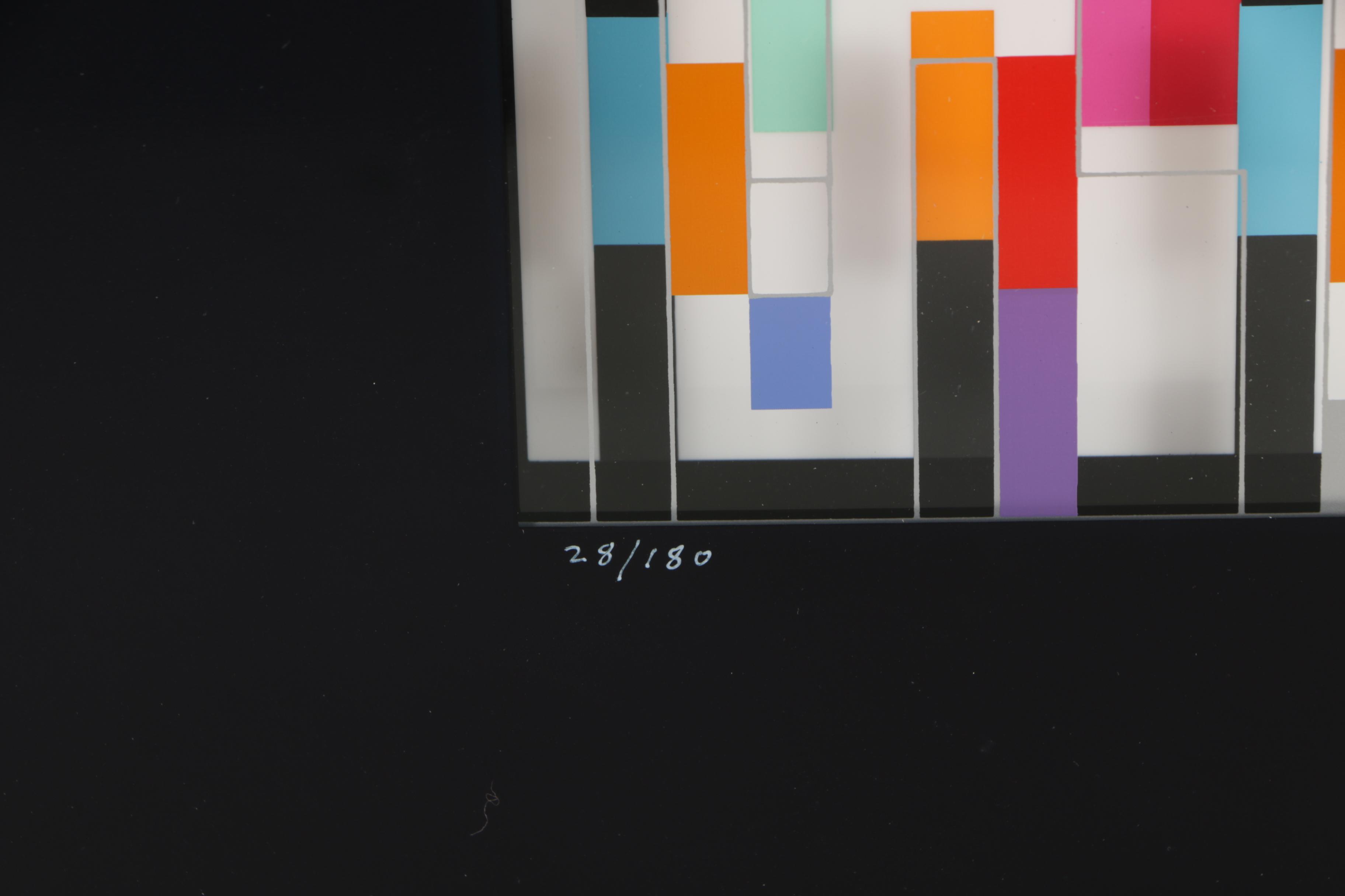 Yaacov Agam Multidimensional Serigraph "Interspaceograph"