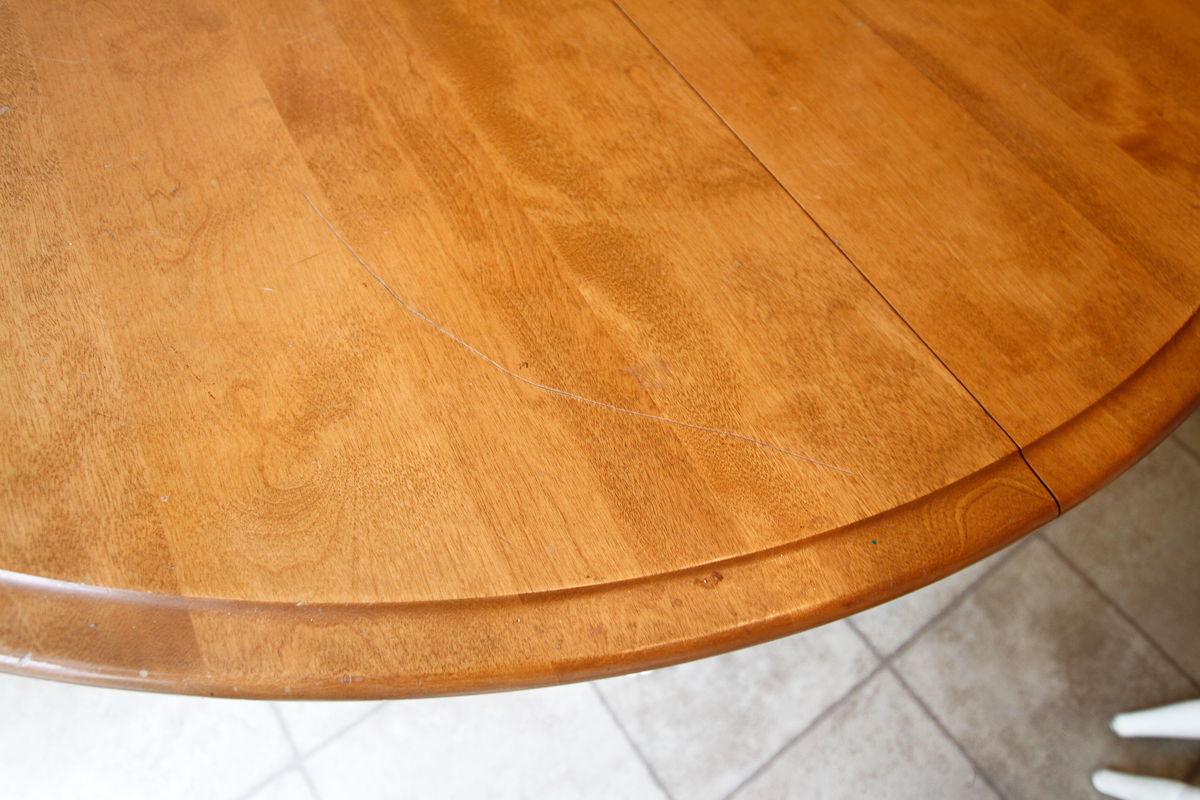 Two Tone Pedestal Dining Table