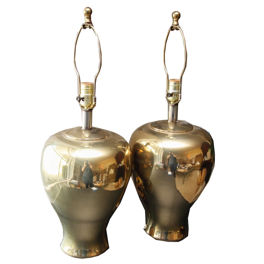 Brass Urn Table Lamps