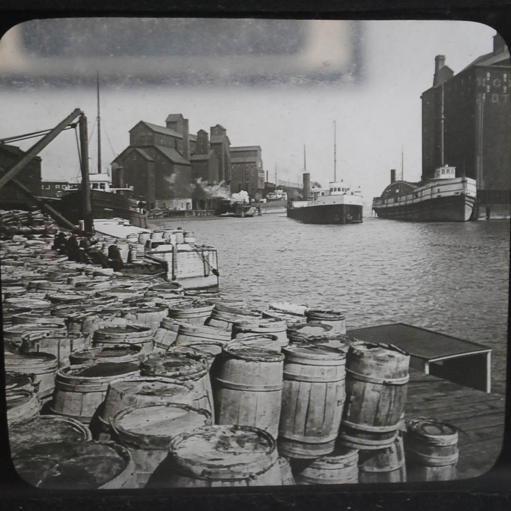 Keystone View Company Magic Lantern Slides in Slide Cabinet