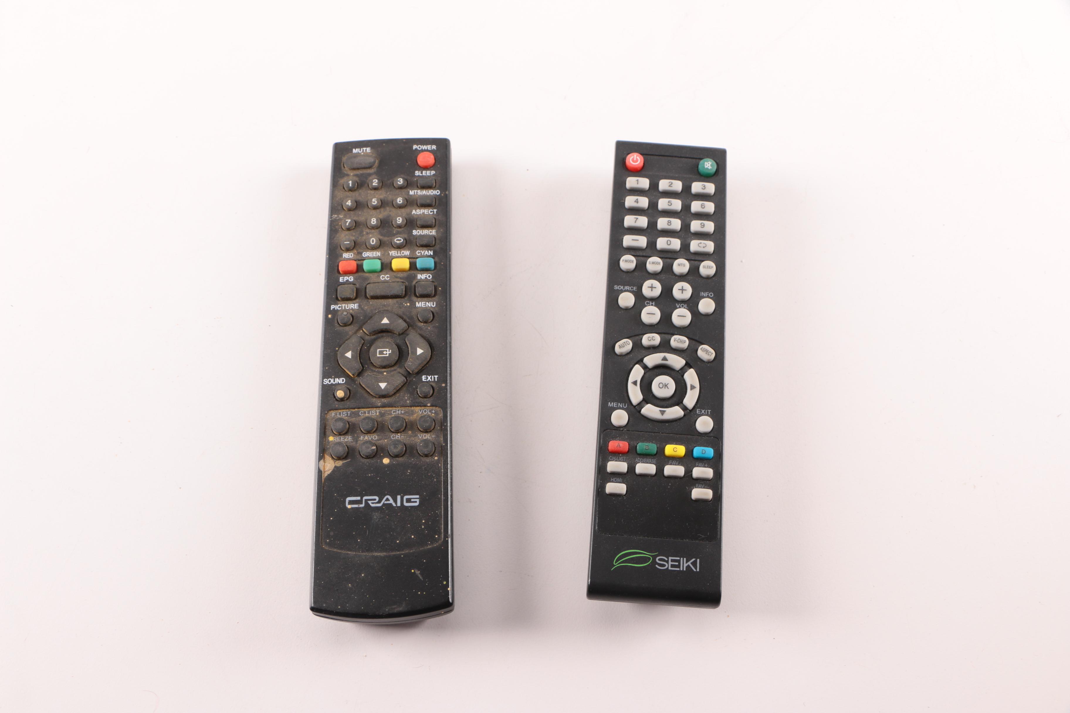 Seiki and Craig Televisions