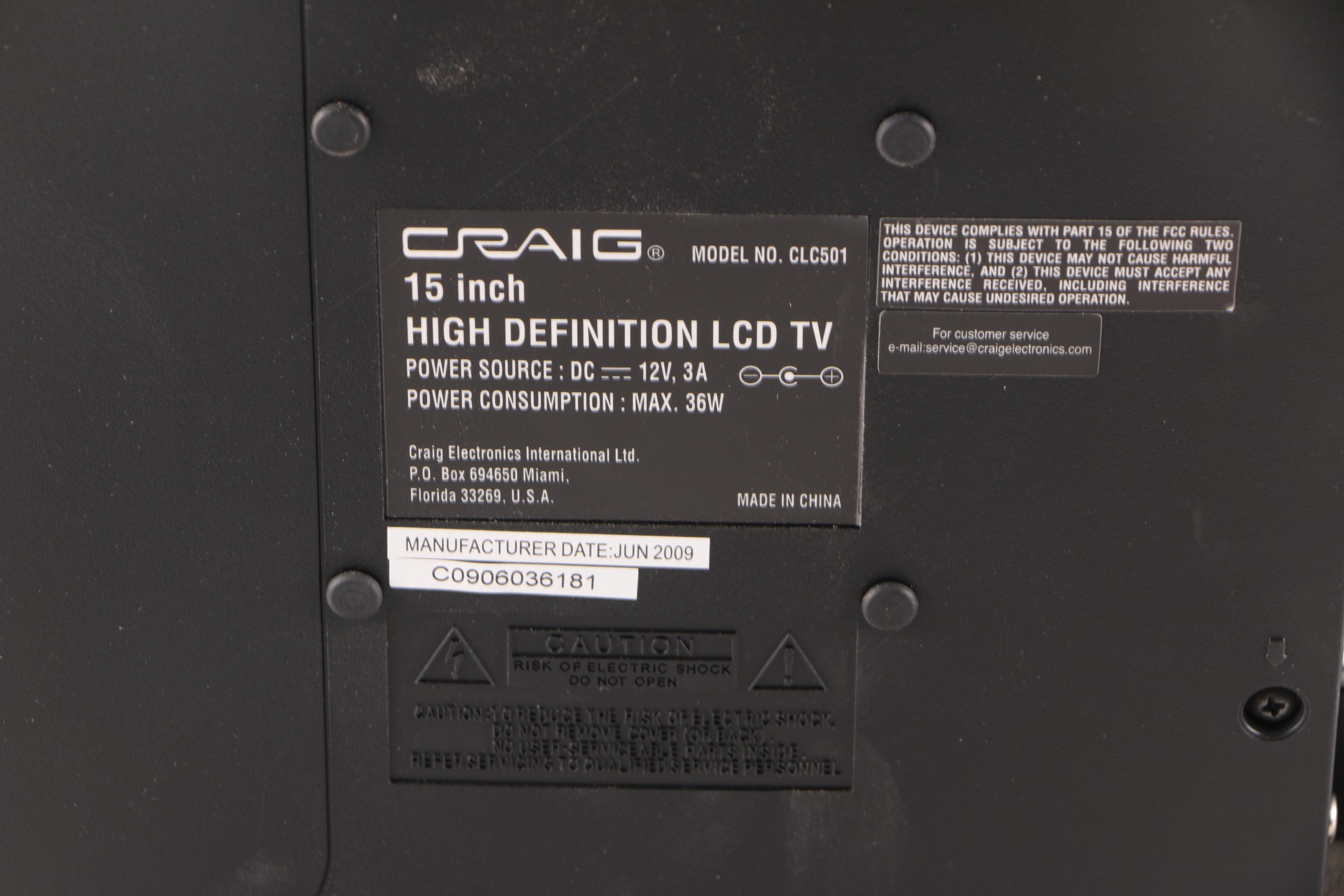 Seiki and Craig Televisions