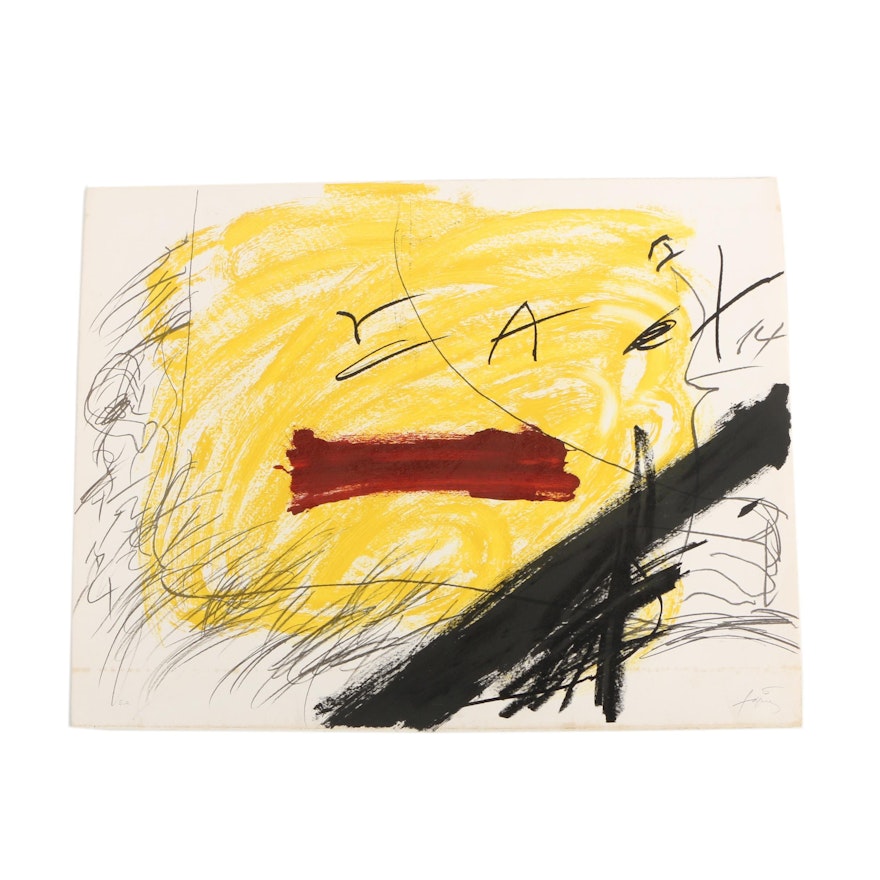 Antoni Tàpies Color Lithograph